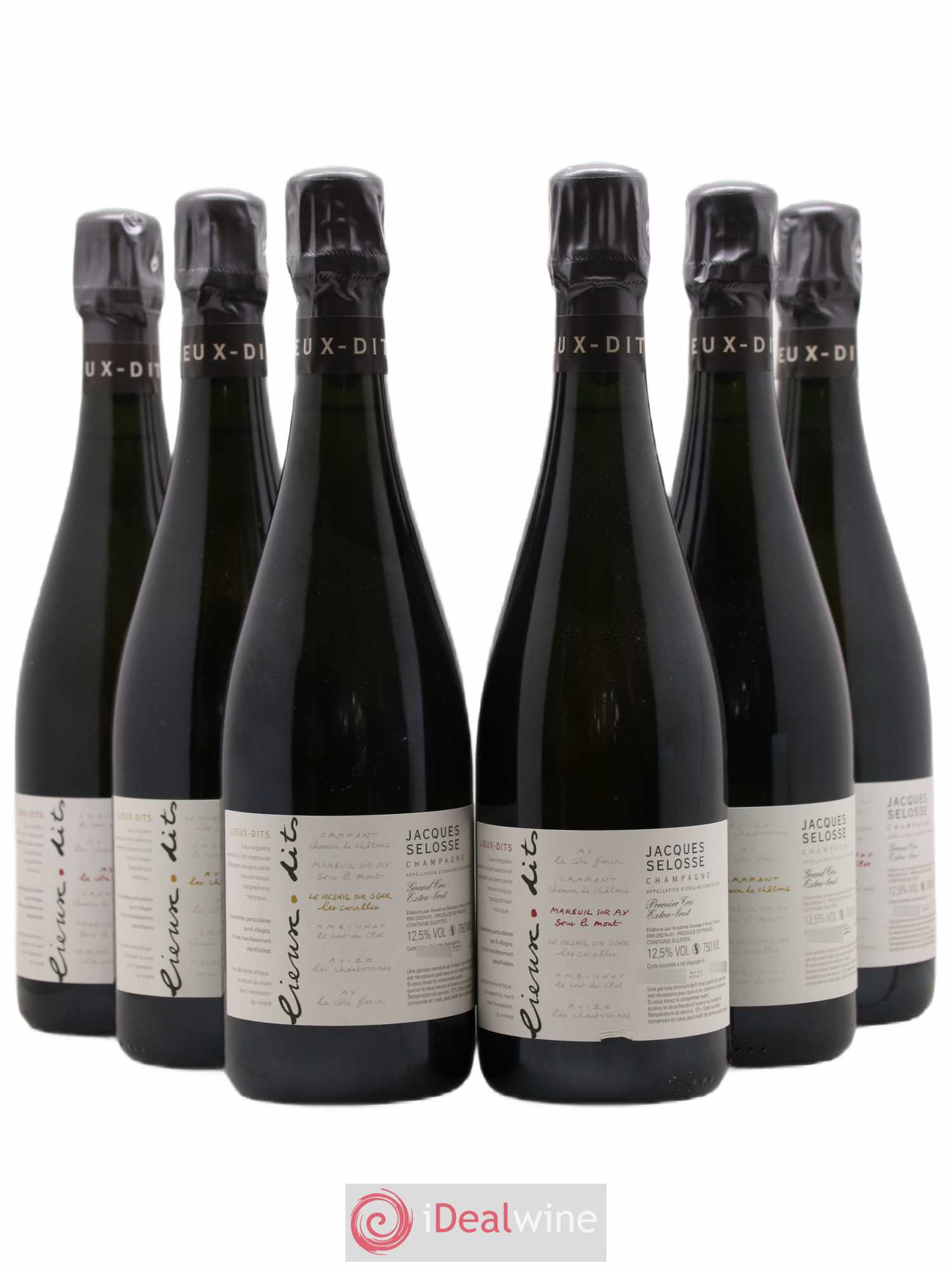 Caisse Collection Lieux-dits Jacques Selosse - Lot de 6 bouteilles - 0
