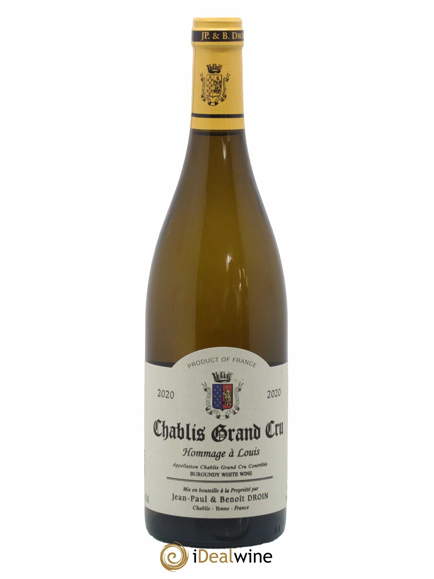 Chablis Grand Cru Hommage à Louis Domaine Jean Paul et Benoît Droin 2020 - Posten von 1 Flasche - 0