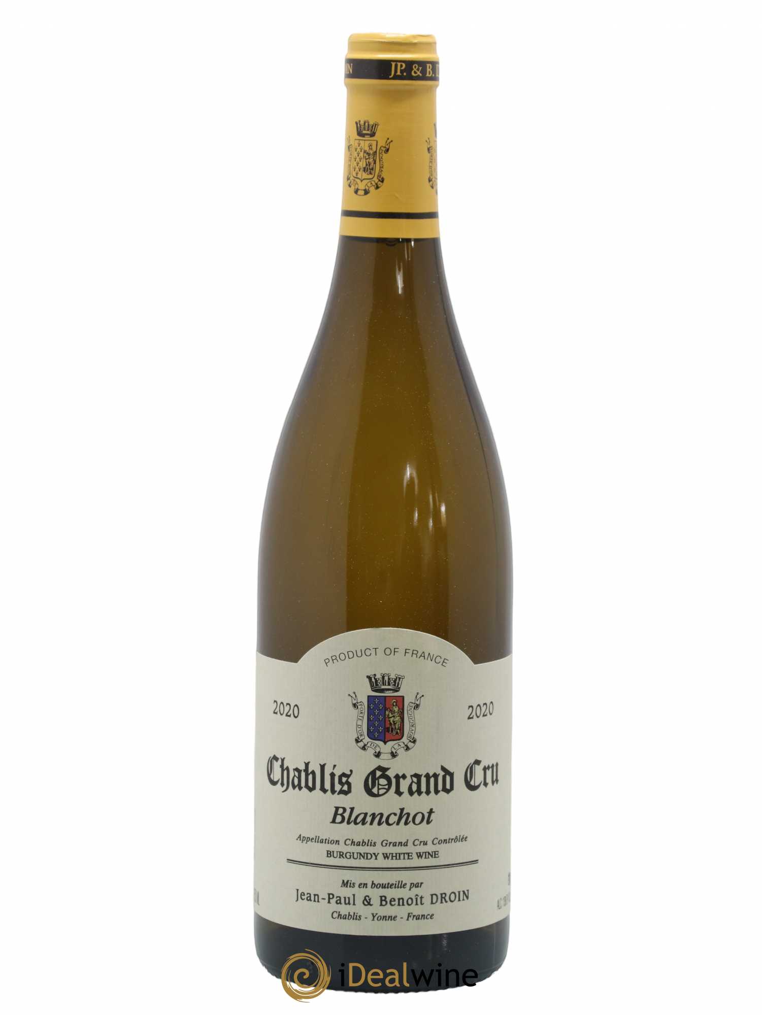 Chablis Grand Cru Blanchot Jean-Paul & Benoît Droin (Domaine) 2020 - Lot de 1 bouteille - 0