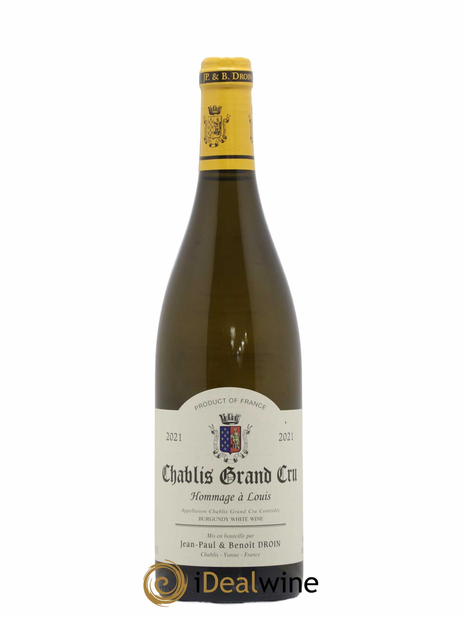 Chablis Grand Cru Hommage à Louis Jean-Paul & Benoît Droin (Domaine) 2021 - Lot de 1 bouteille - 0