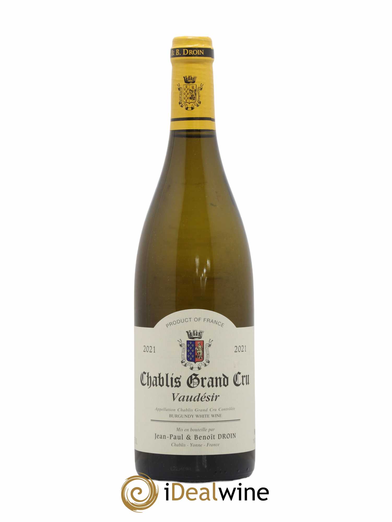 Chablis Grand Cru Vaudésir Jean-Paul & Benoît Droin (Domaine) 2021 - Lot de 1 bouteille - 0