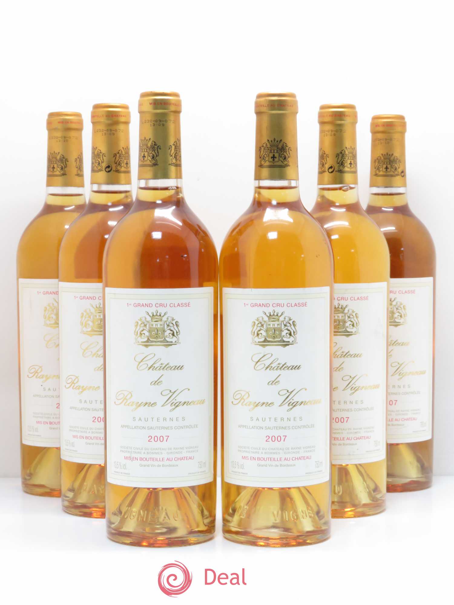 Château de Rayne Vigneau 1er Grand Cru Classé 2007 - Lotto di 6 bottiglie - 0