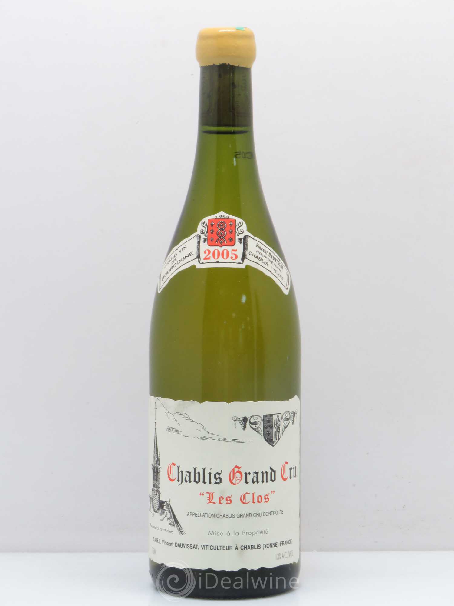 Chablis Grand Cru Les Clos Vincent Dauvissat (Domaine) 2005 - Lot de 1 bouteille - 0