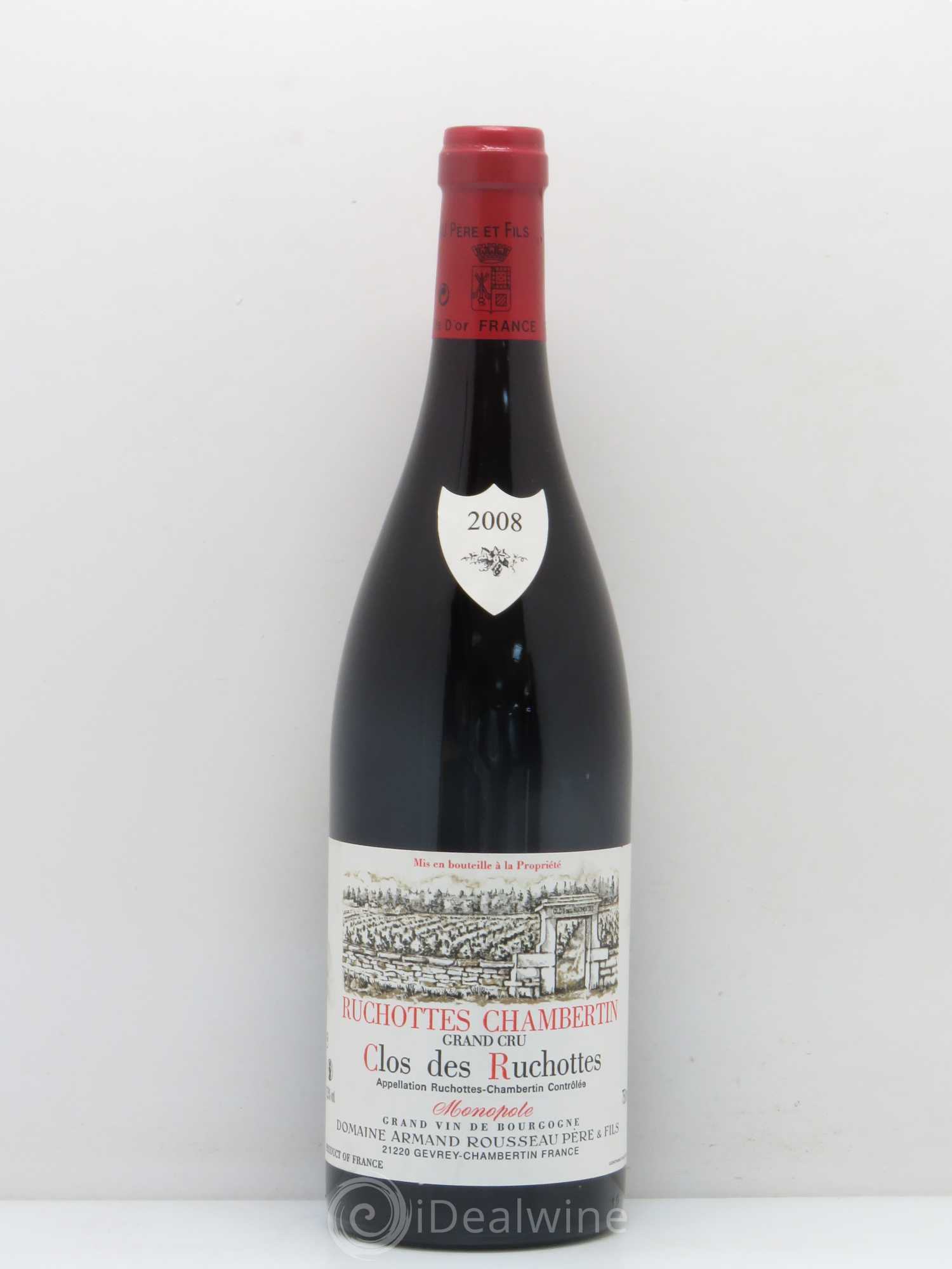 Ruchottes-Chambertin Grand Cru Clos des Ruchottes Armand Rousseau (Domaine) 2008 - Lot de 1 bouteille - 0