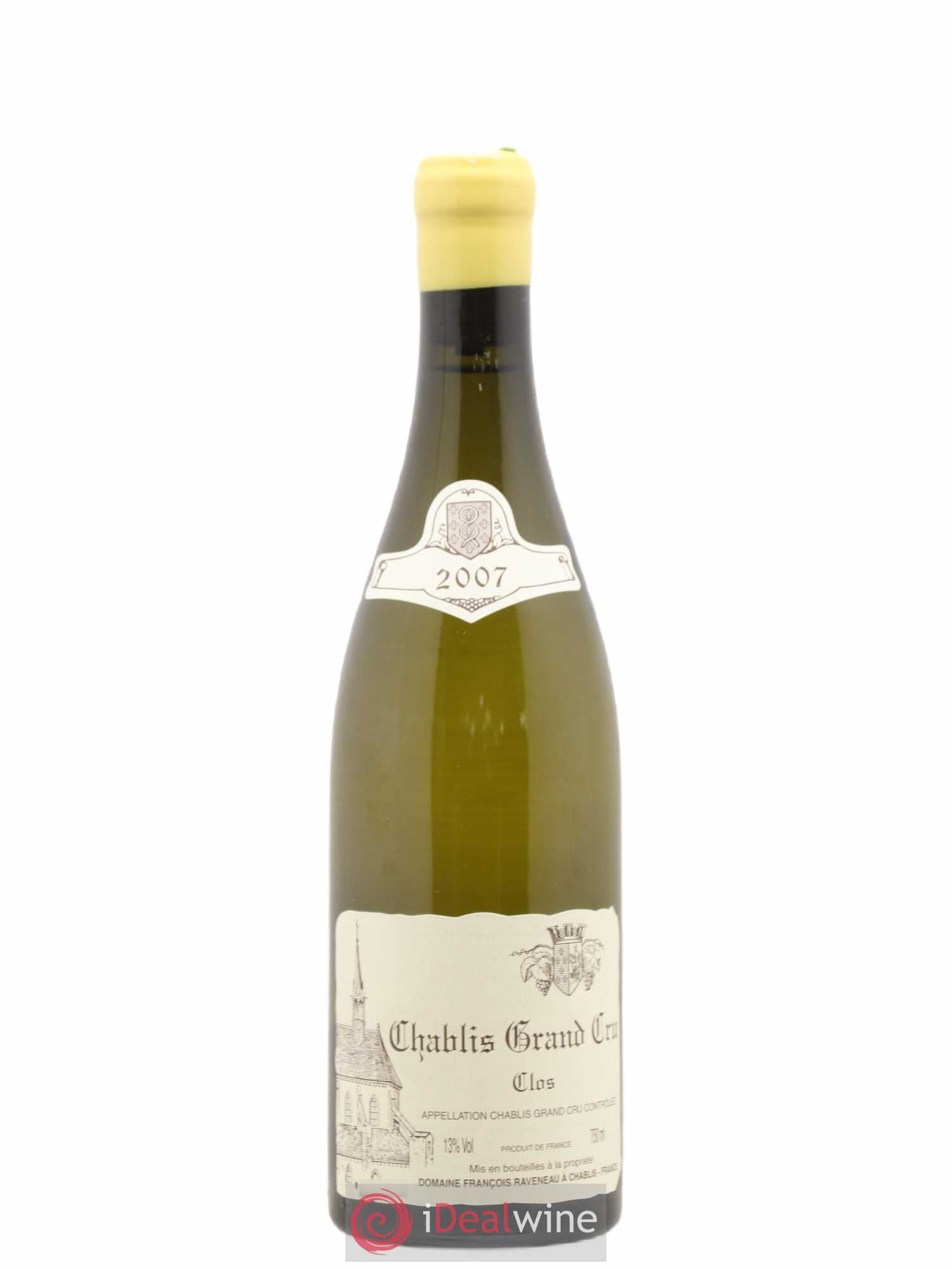 Chablis Grand Cru Clos Raveneau (Domaine) 2007 - Lot de 1 bouteille - 0