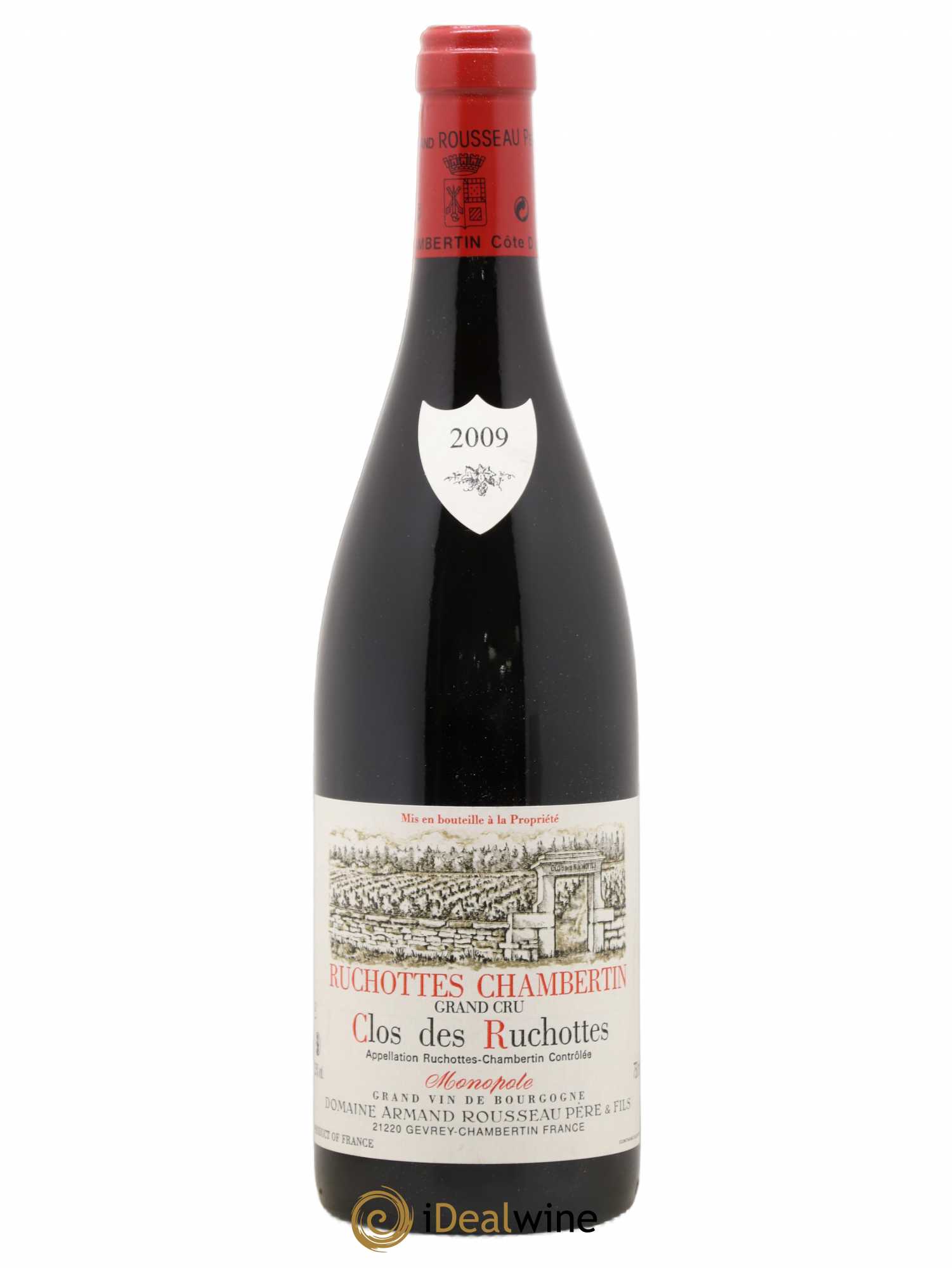 Ruchottes-Chambertin Grand Cru Clos des Ruchottes Armand Rousseau (Domaine) 2009 - Lot de 1 bouteille - 0