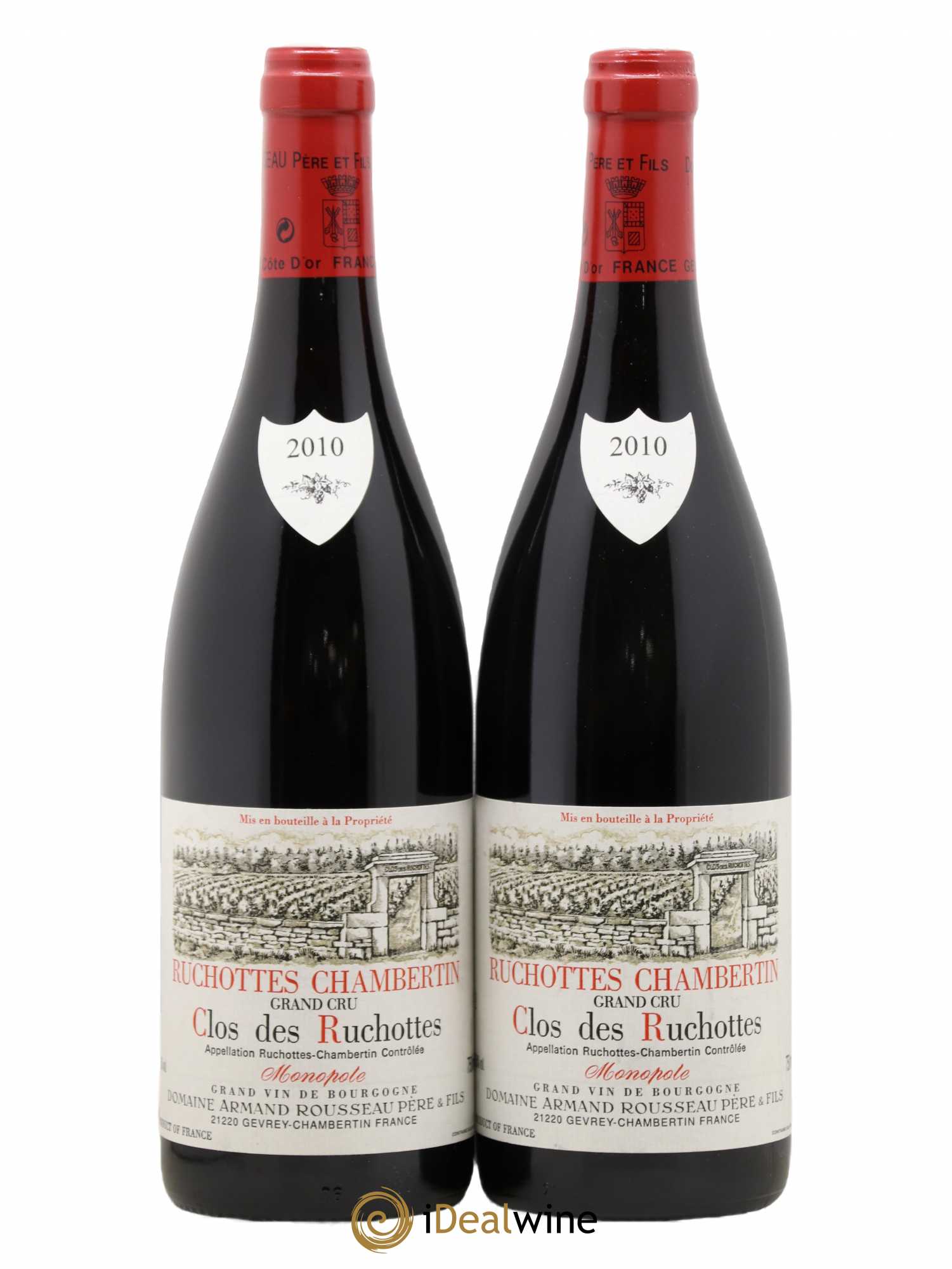 Ruchottes-Chambertin Grand Cru Clos des Ruchottes Armand Rousseau (Domaine) 2010 - Lot de 2 bouteilles - 0