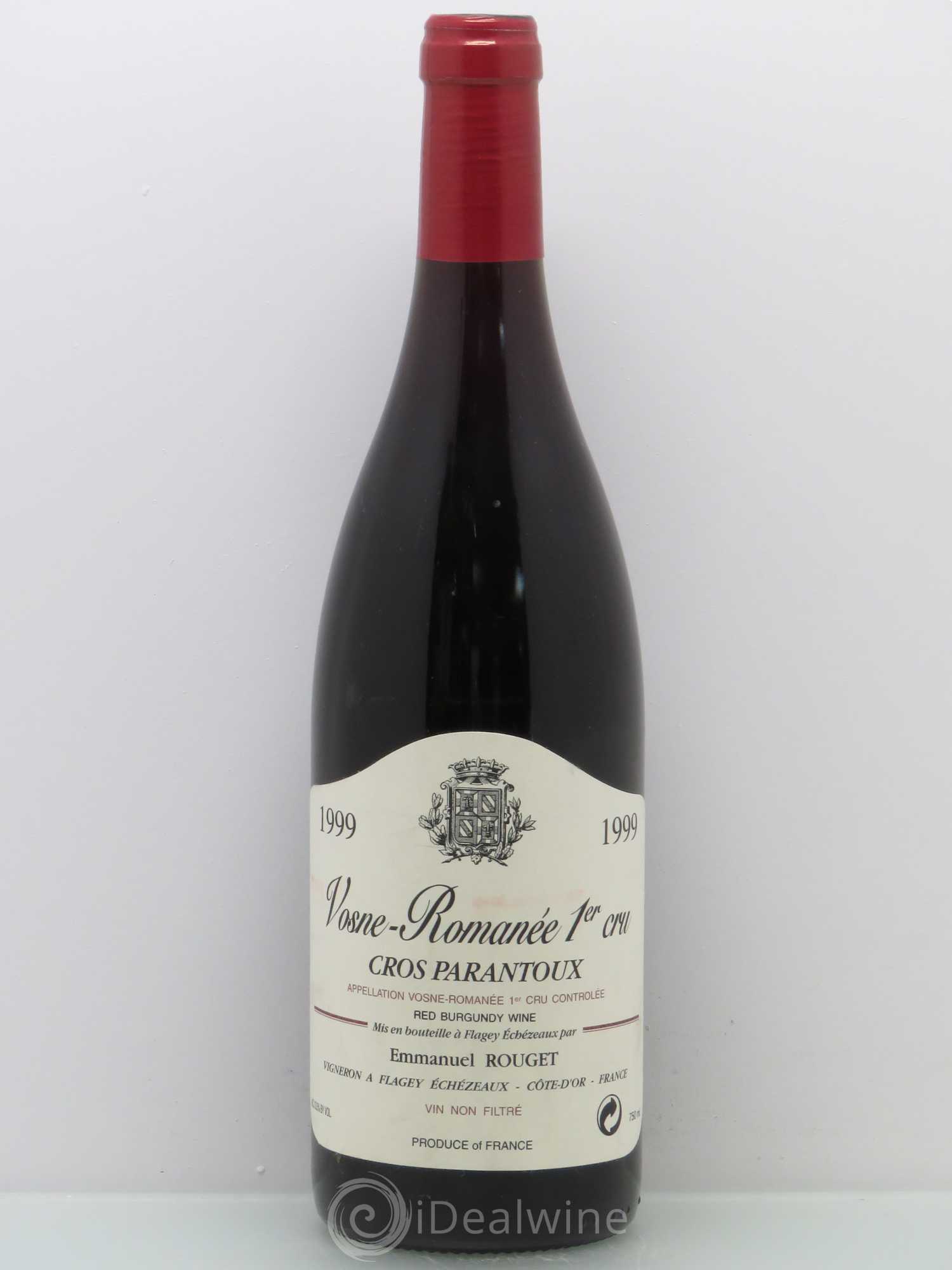 Vosne-Romanée 1er Cru Cros Parantoux Emmanuel Rouget 1999 - Lot de 1 bouteille - 0