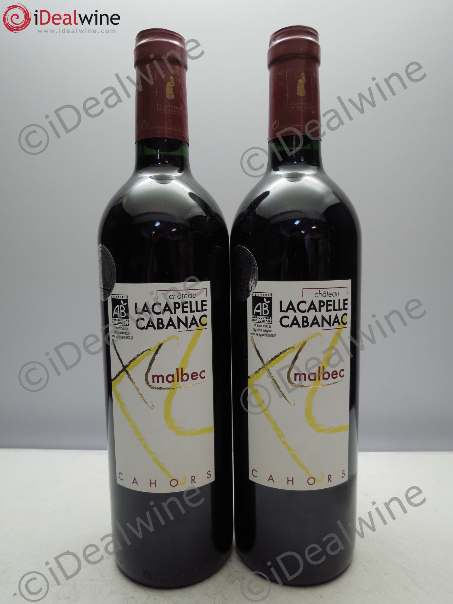 Cahors La Capelle Cabanac, cuvée Malbec Xl 2007 - Posten von 2 Flaschen - 0