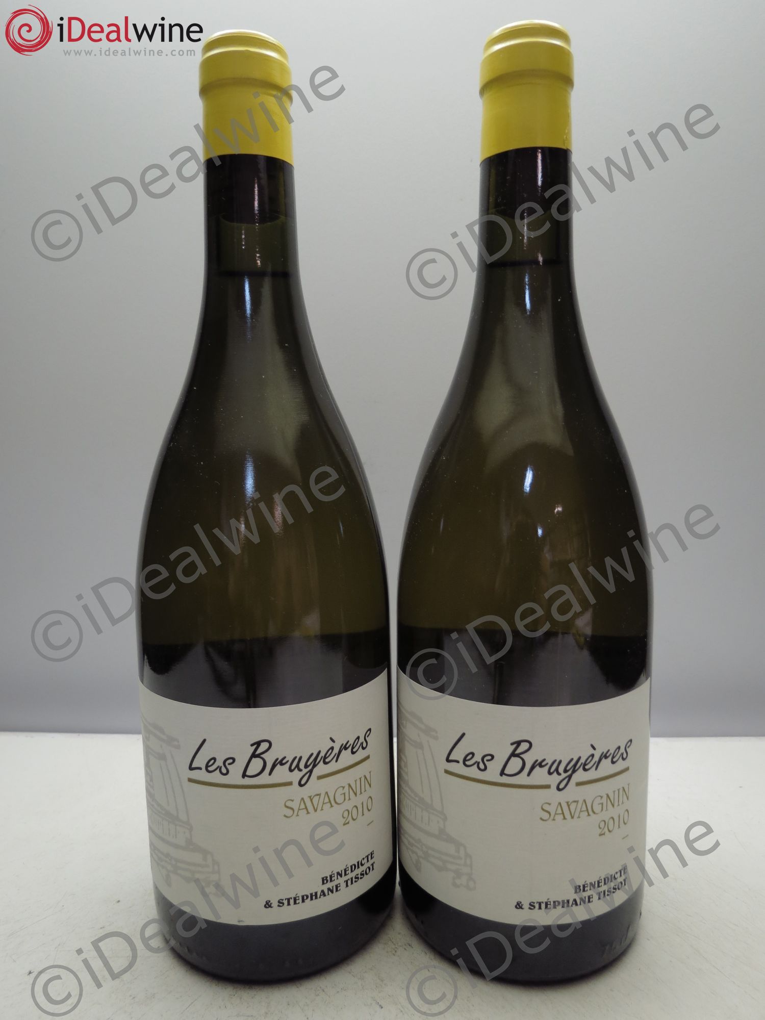 Côtes du Jura Les Bruyères, Savagnin. Domaine Bénédicte et Stéphane Tissot 2010 - Posten von 2 Flaschen - 0