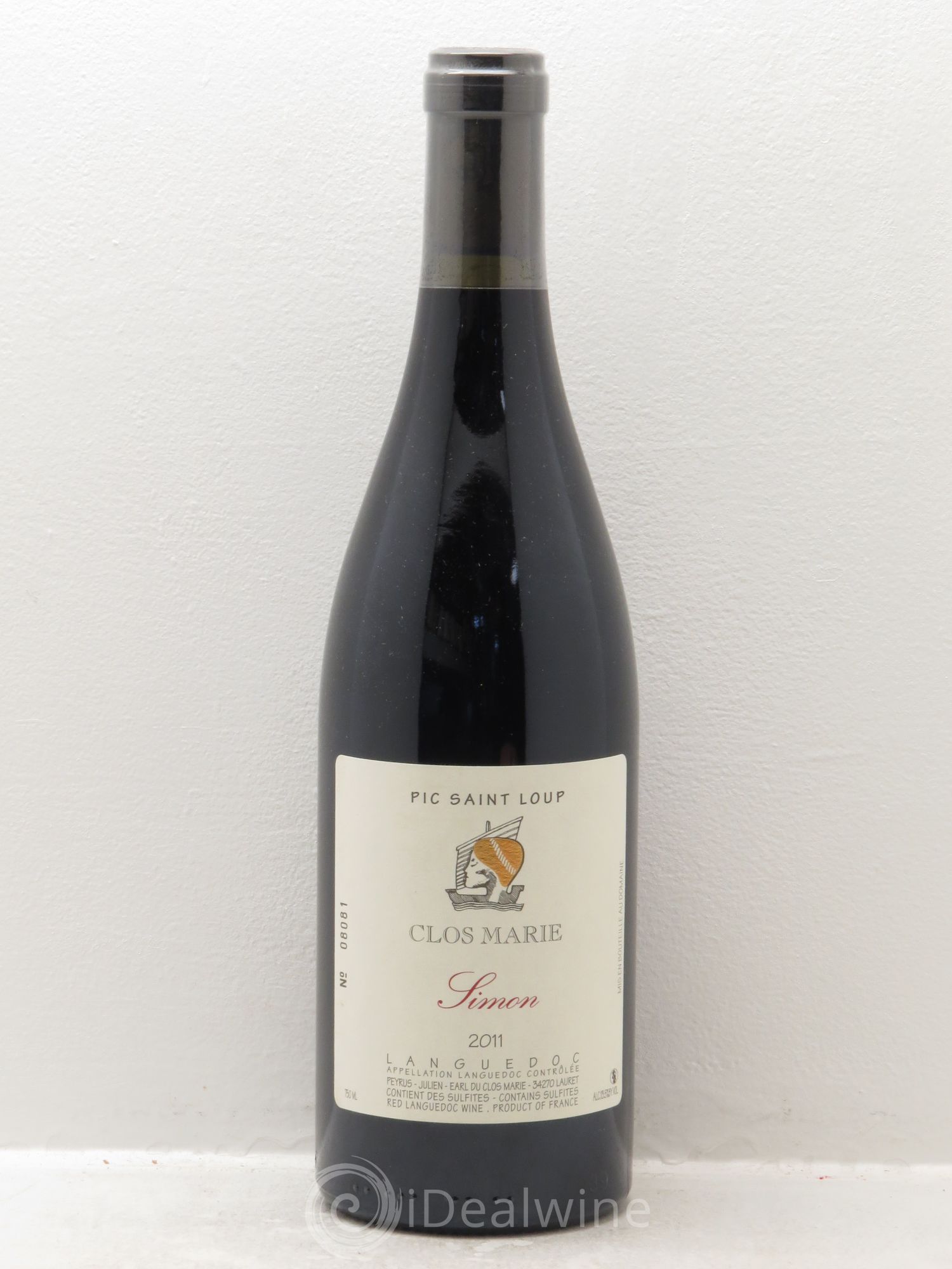 Pic Saint-Loup Clos Marie Cuvée Simon Christophe Peyrus et Françoise Julien 2011 - Lot de 1 bouteille - 0