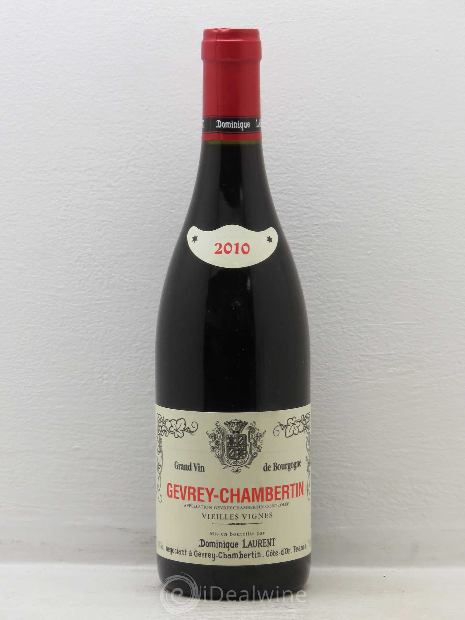Gevrey-Chambertin Vieilles vignes Dominique Laurent 2010 - Lot de 1 bouteille - 0