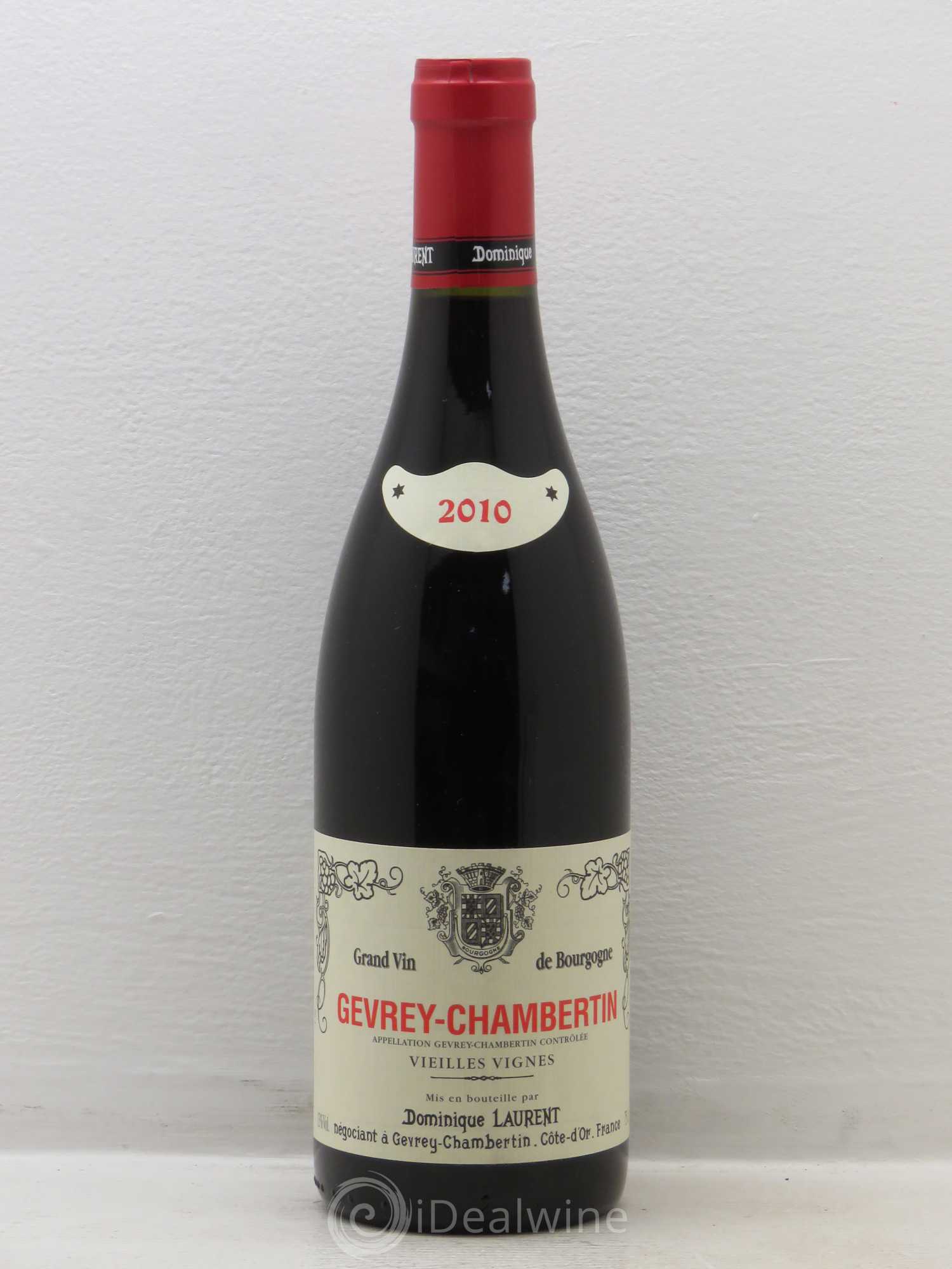 Gevrey-Chambertin Vieilles vignes Dominique Laurent 2010 - Lot de 1 bouteille - 0