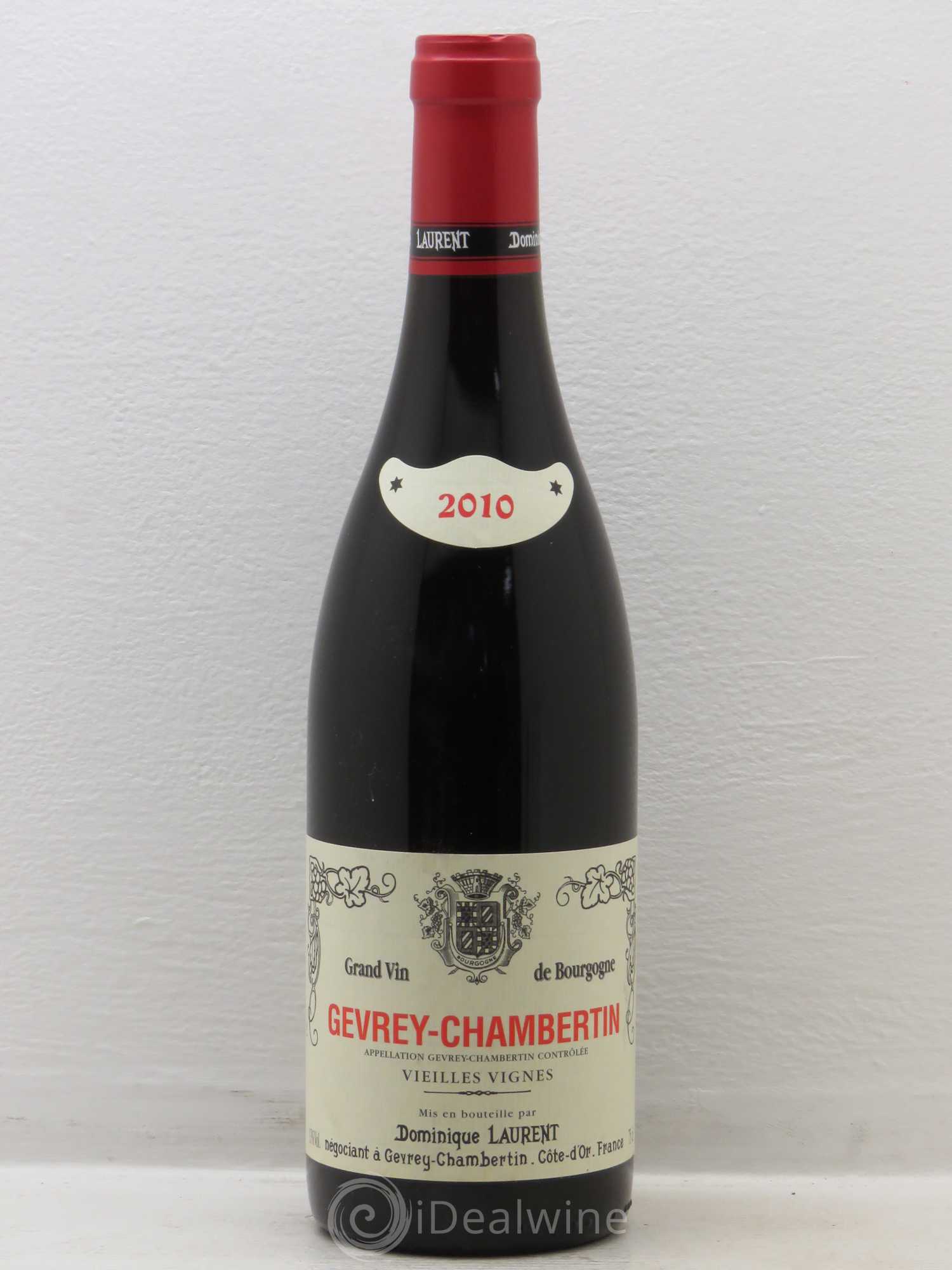 Gevrey-Chambertin Vieilles vignes Dominique Laurent 2010 - Lot de 1 bouteille - 0