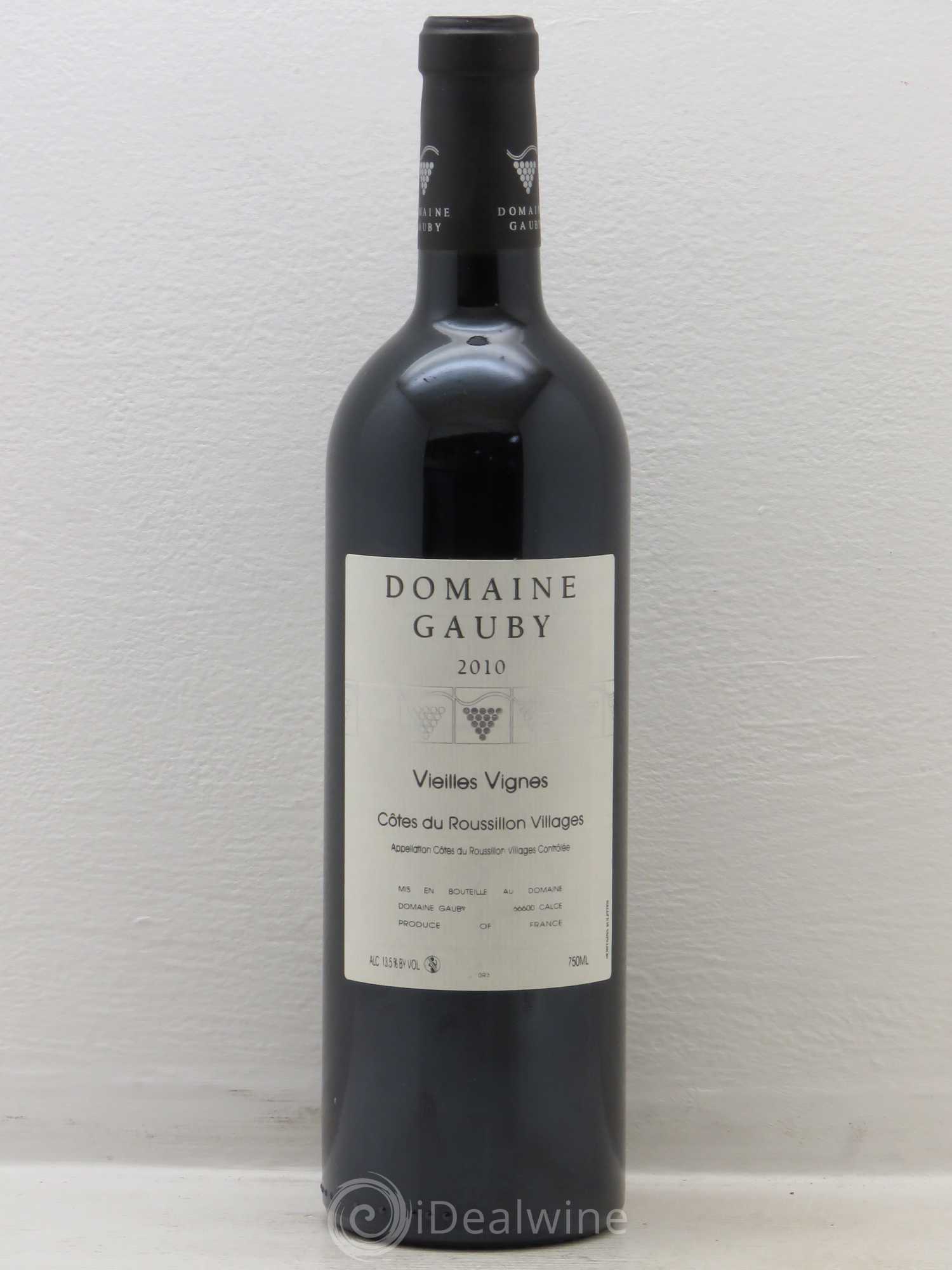 Côtes du Roussillon Villages Vieilles vignes Gauby (Domaine) 2010 - Lot de 1 bouteille - 0