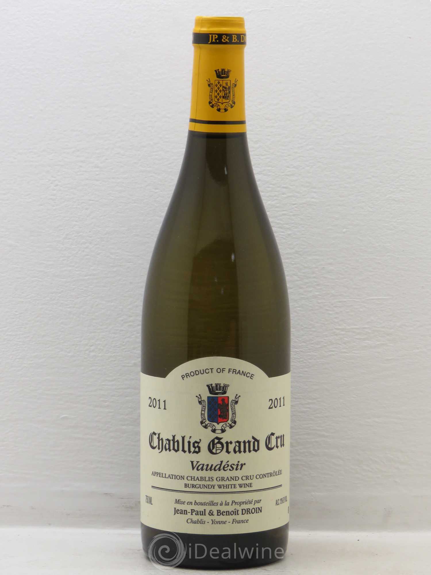 Chablis Grand Cru Vaudésir Jean-Paul & Benoît Droin (Domaine) 2011 - Posten von 1 Flasche - 0