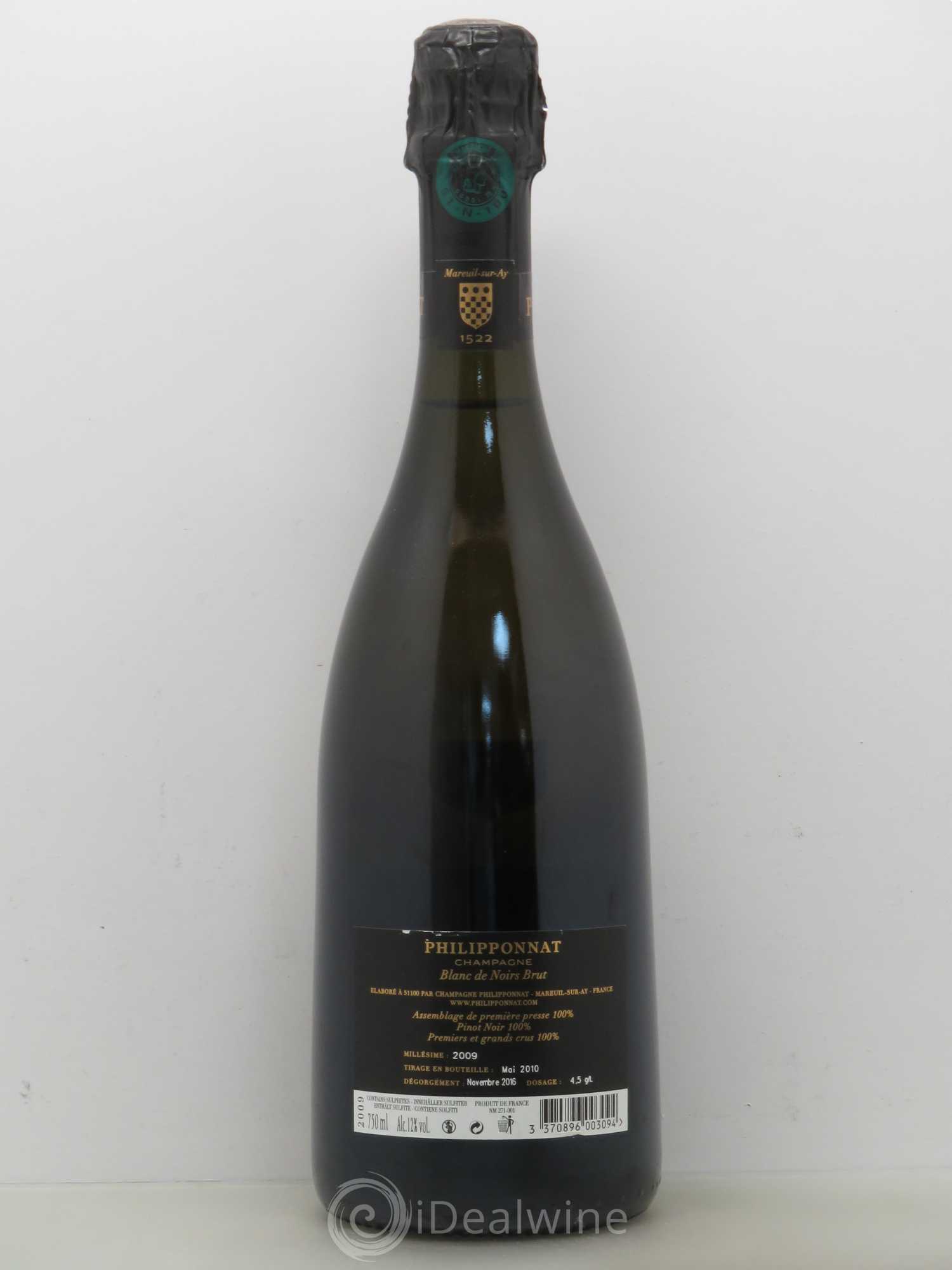 Blanc de Noirs Extra-Brut Philipponnat 2009 - Lot de 1 bouteille - 1