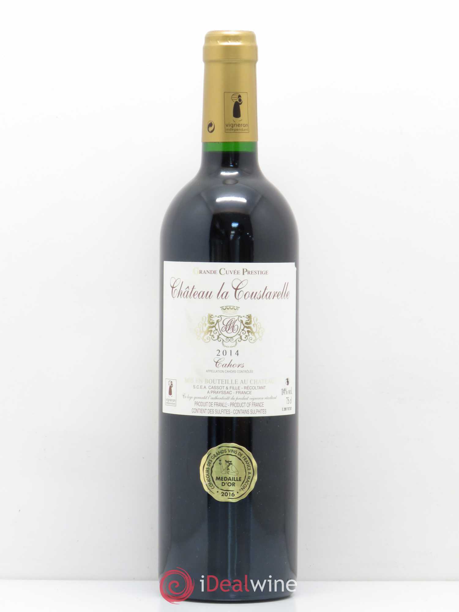 Cahors La Grande Reserve Château La Coustarelle 2014 - Posten von 1 Flasche - 0