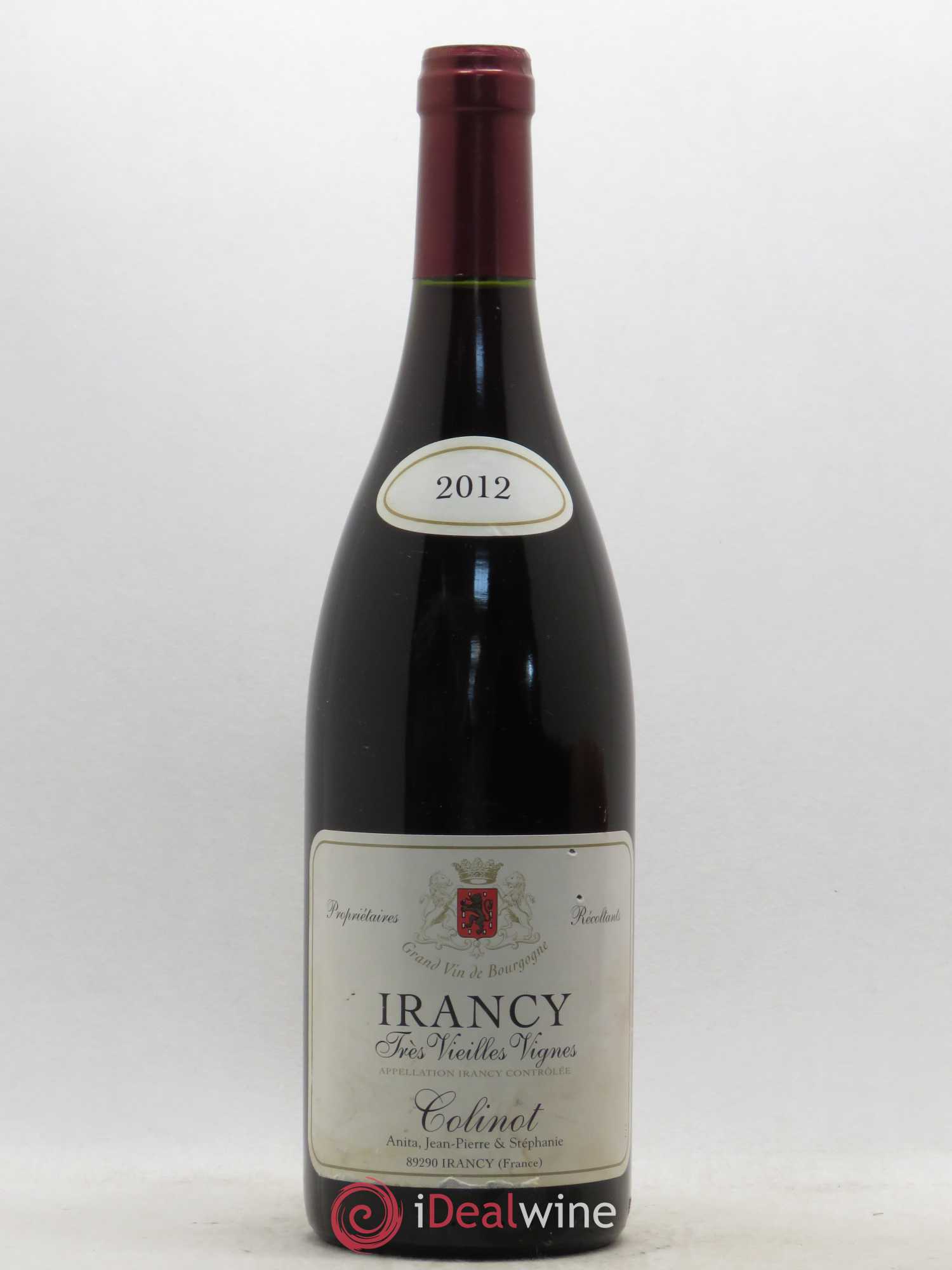 Irancy Très Vieilles Vignes Colinot 2012 - Lot de 1 bouteille - 0