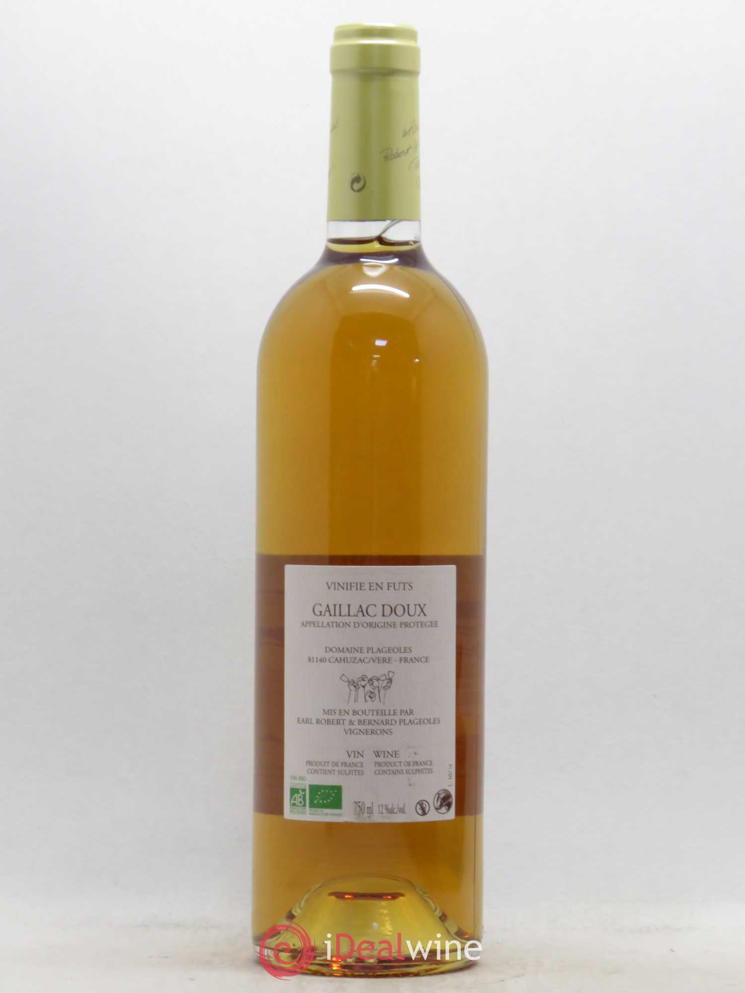 Gaillac Doux Muscadelle Domaine R. Plageolles 2014 - Posten von 1 Flasche - 1