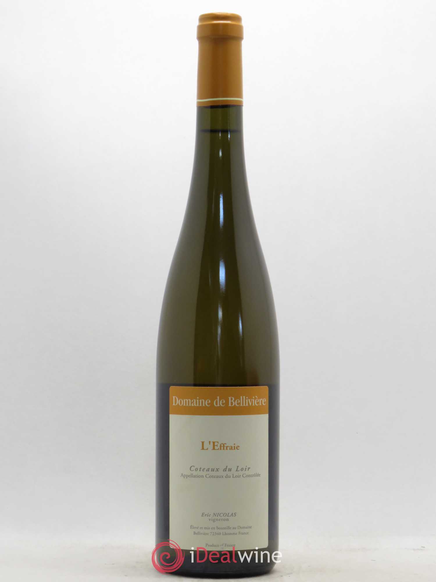 Coteaux du Loir L'Effraie Domaine de Bellivière 2015 - Lot de 1 bouteille - 0