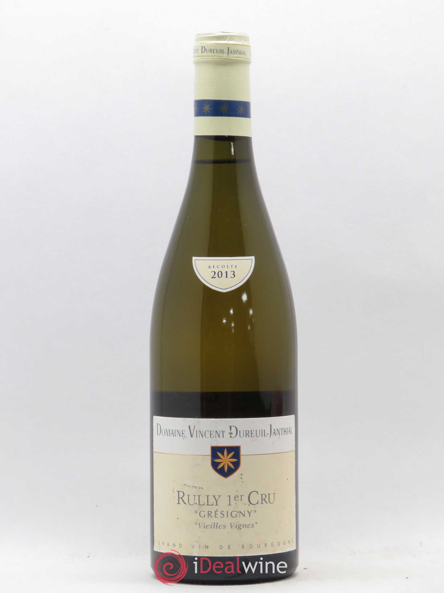 Rully 1er Cru Gresigny Vieilles Vignes Vincent Dureuil Janthial 2013 - Posten von 1 Flasche - 0
