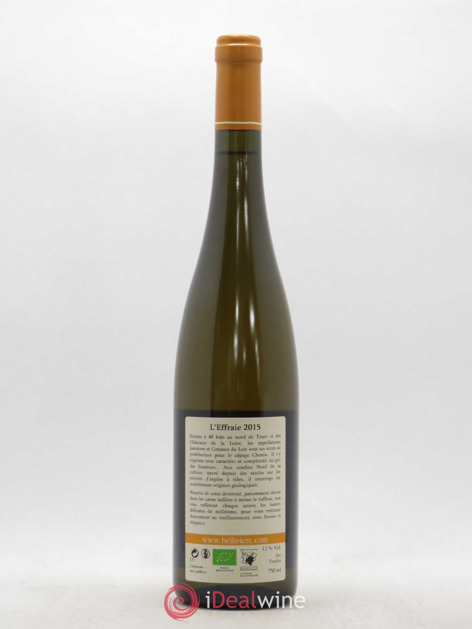 Coteaux du Loir L'Effraie Domaine de Bellivière 2015 - Lot de 1 bouteille - 1