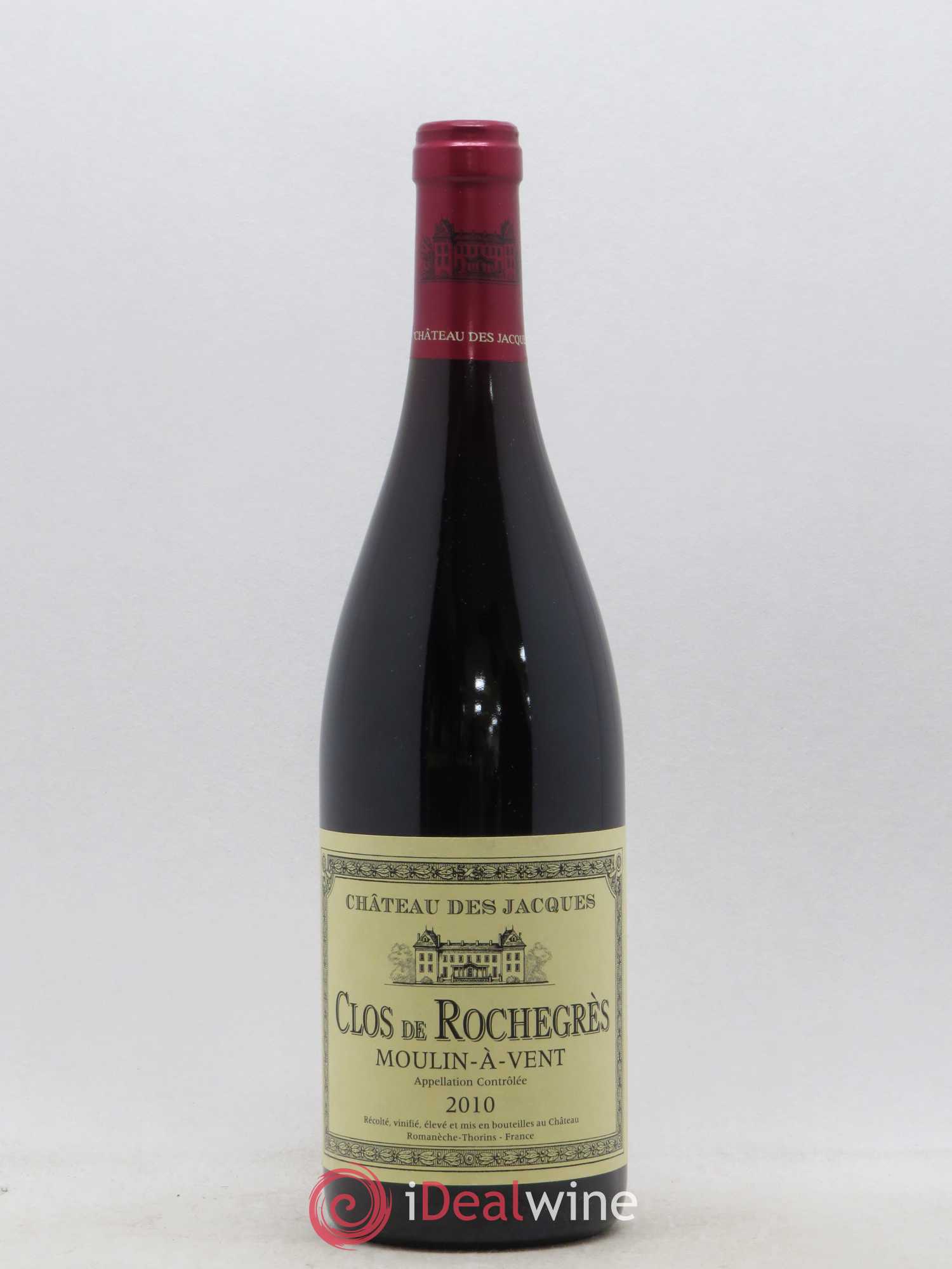 Moulin-à-Vent Clos de Rochegrès Château des Jacques 2010 - Lot de 1 bouteille - 0
