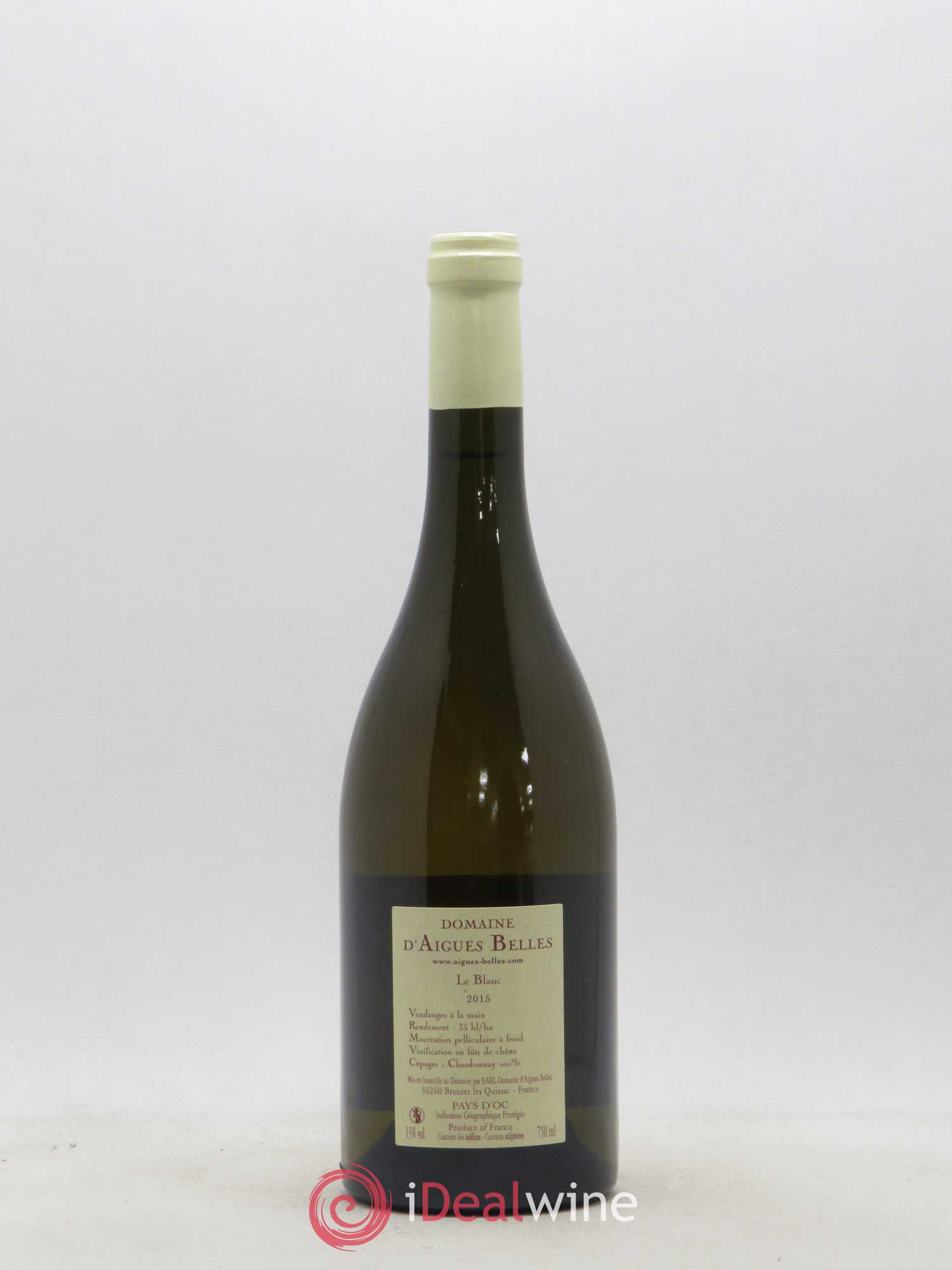 Divers Pays d'Oc Le Blanc Domaine d'Aigues Belles 2015 - Posten von 1 Flasche - 1