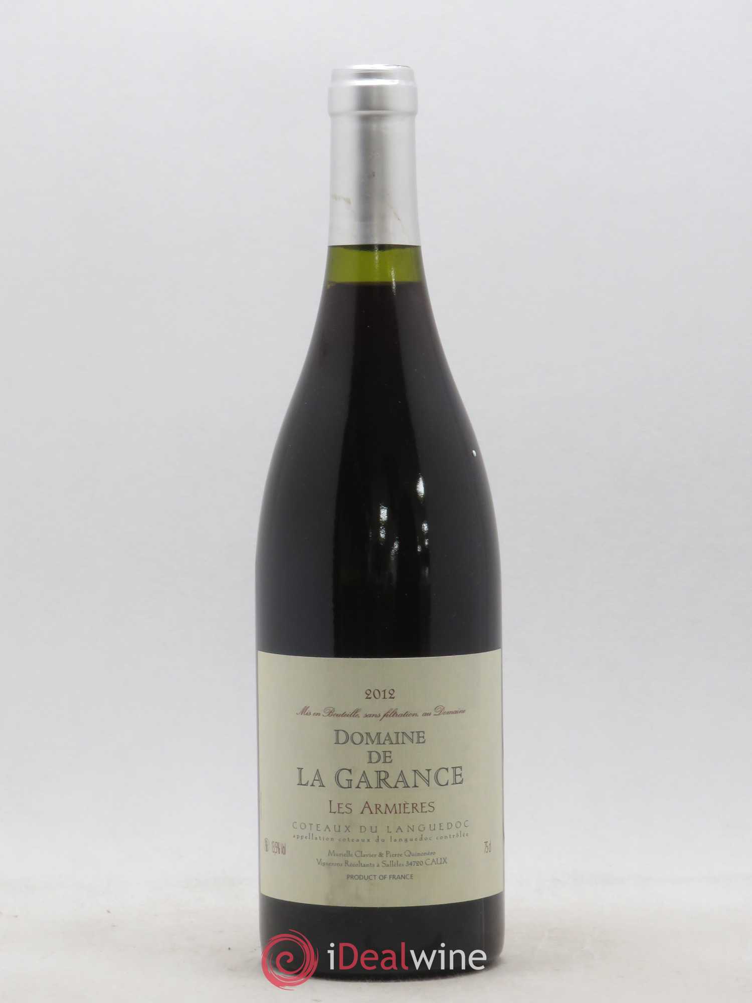 Coteaux du Languedoc Les Armières Domaine De La Garance 2012 - Posten von 1 Flasche - 0