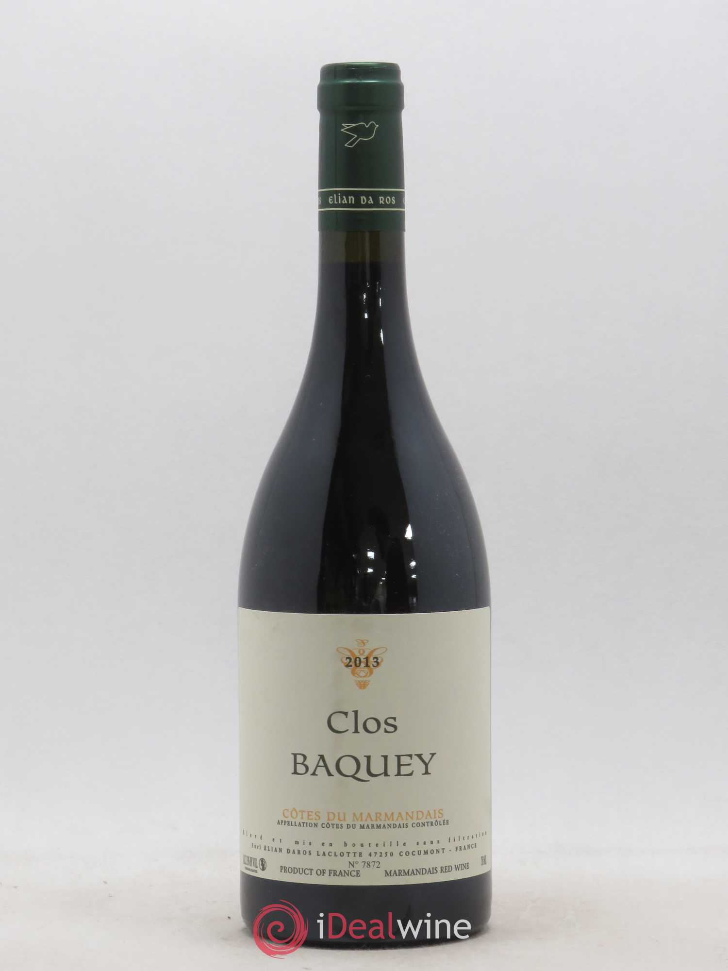 Côtes du Marmandais Clos Baquey Elian Daros 2013 - Posten von 1 Flasche - 0