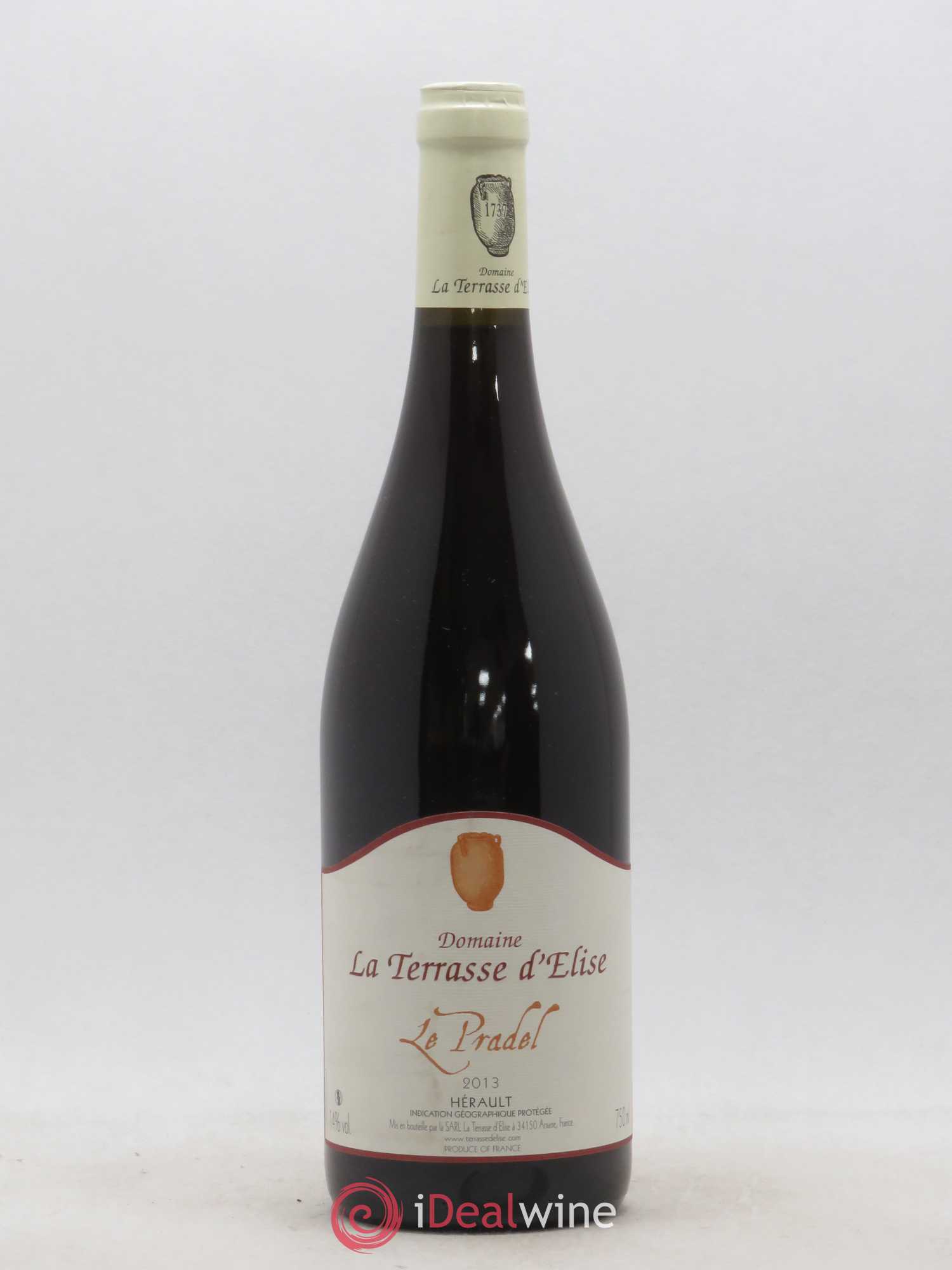 Pays d'Hérault Le Pradel Terrasse d'Elise (Domaine de la) 2013 - Lot de 1 bouteille - 0