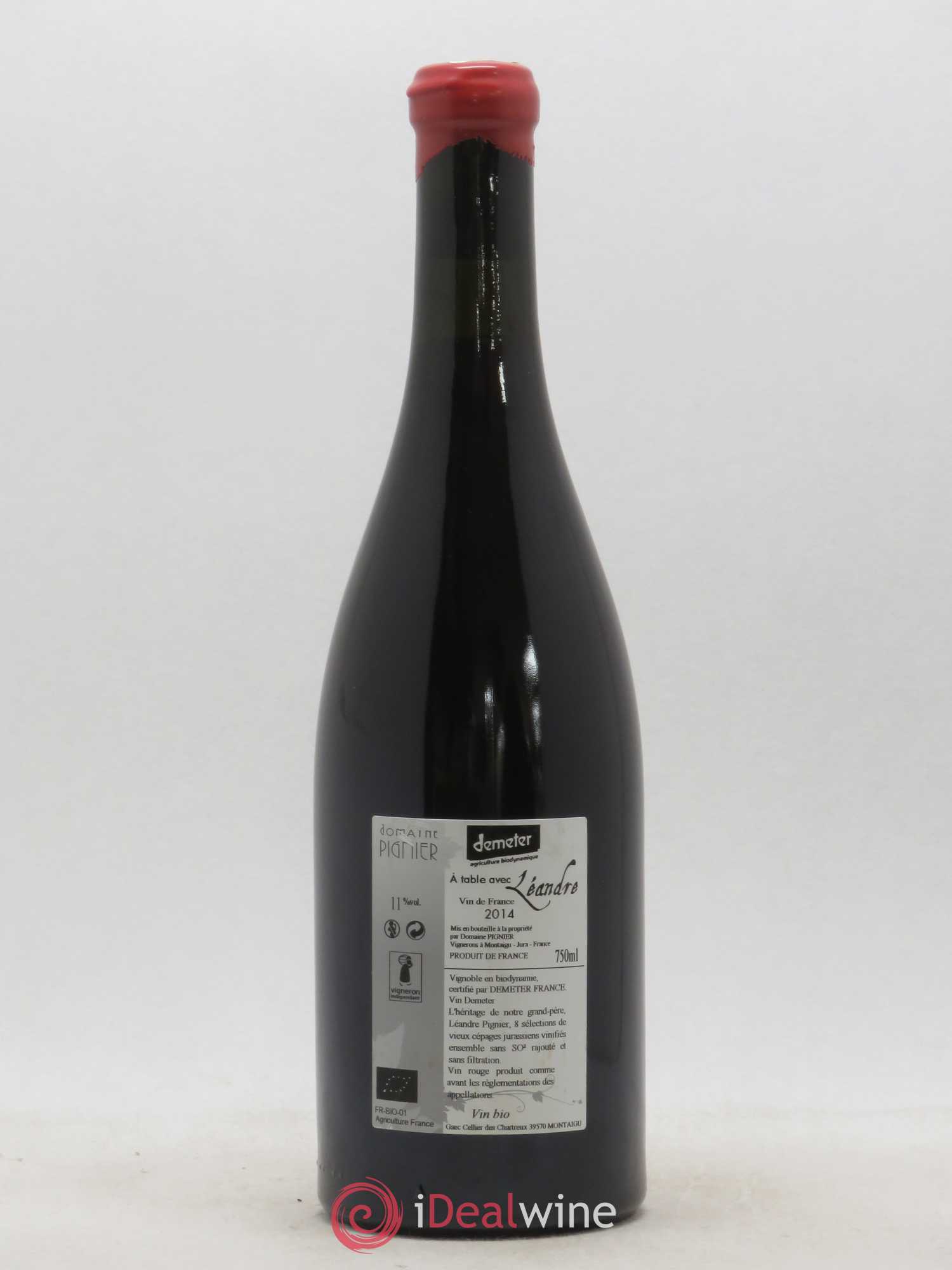 Vin de France À Table Avec Léandre Pignier 2014 - Lot de 1 bouteille - 1