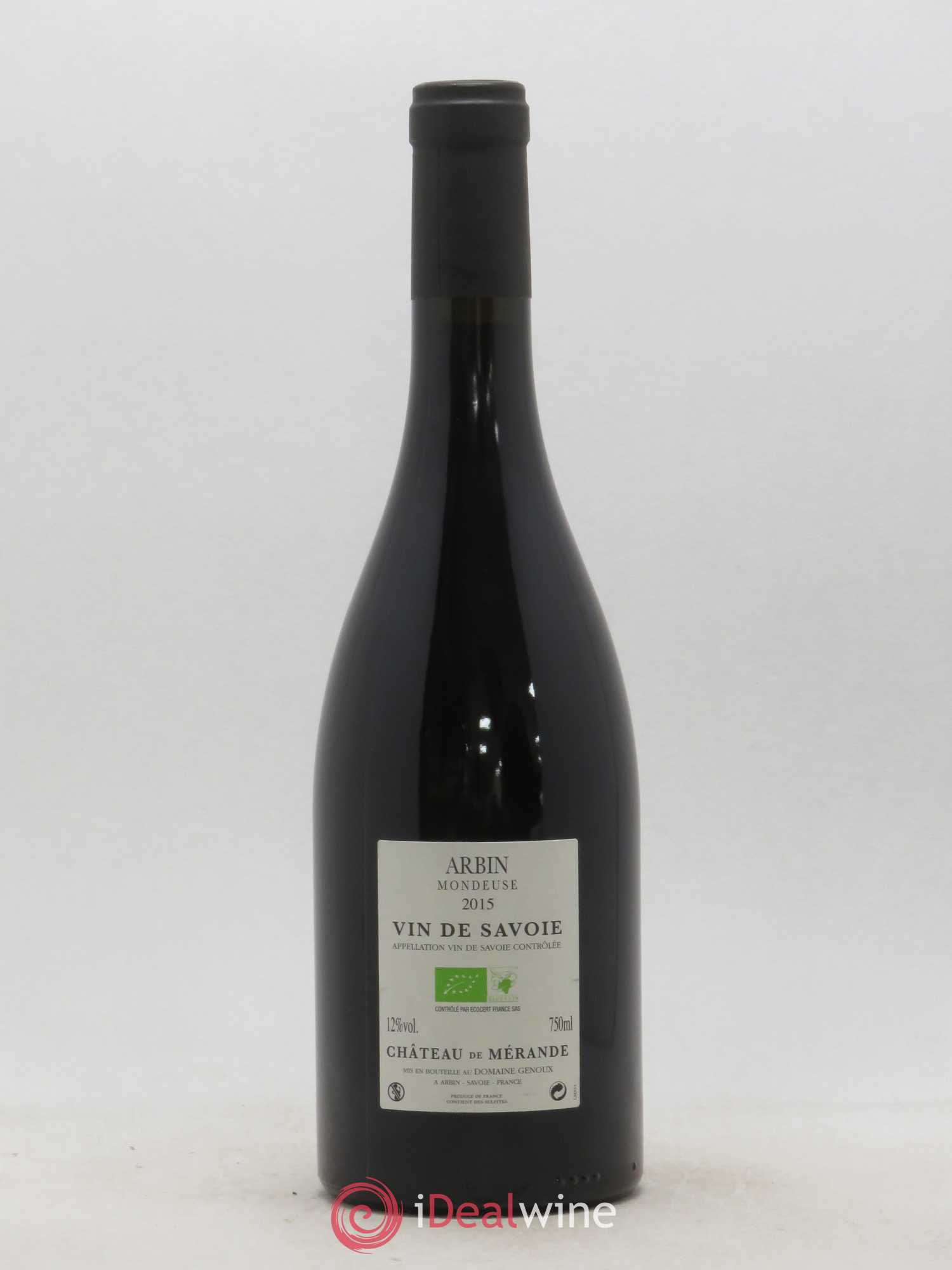Vin de Savoie Arbin Mondeuse La Noire Château de Mérande 2015 - Lot de 1 bouteille - 1