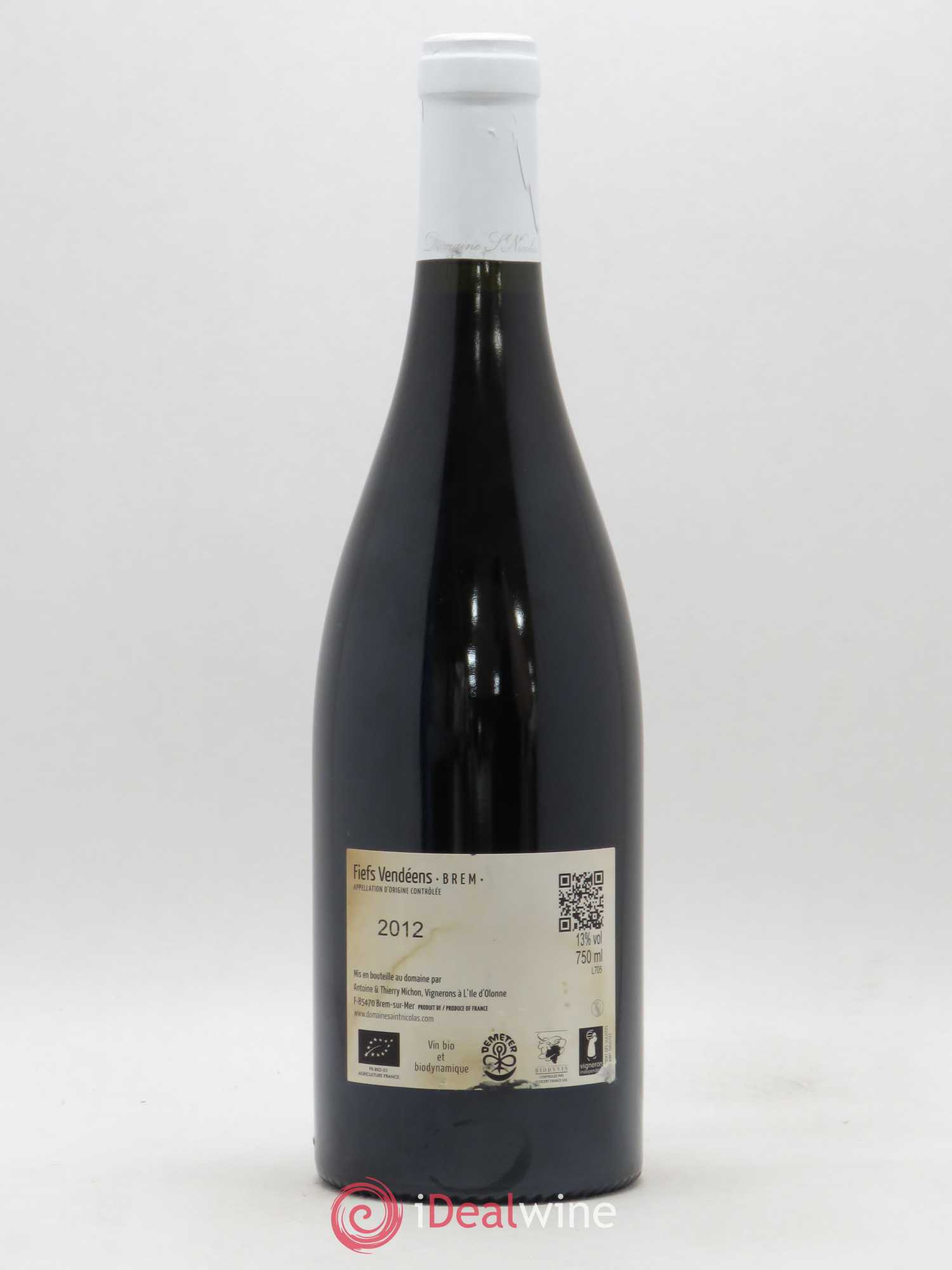 Divers Fiefs Vendees Brem La Grande Piece Domaine Saint Nicolas 2012 - Posten von 1 Flasche - 1
