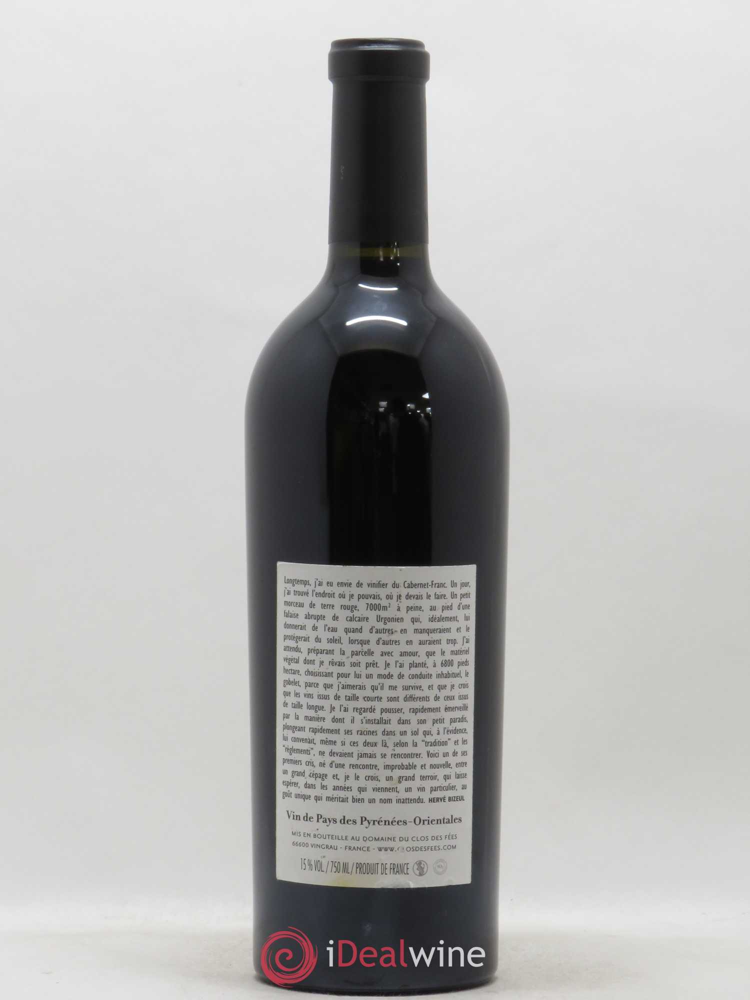 Côtes Catalanes (anciennement IGP Pyrénées Orientales) Clos des Fées Un faune avec son Fifre Hervé Bizeul 2013 - Lot de 1 bouteille - 1