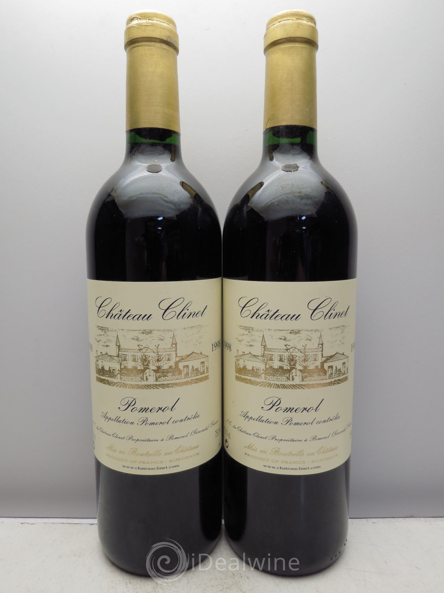 Château Clinet 1998 - Lot de 2 bouteilles - 0