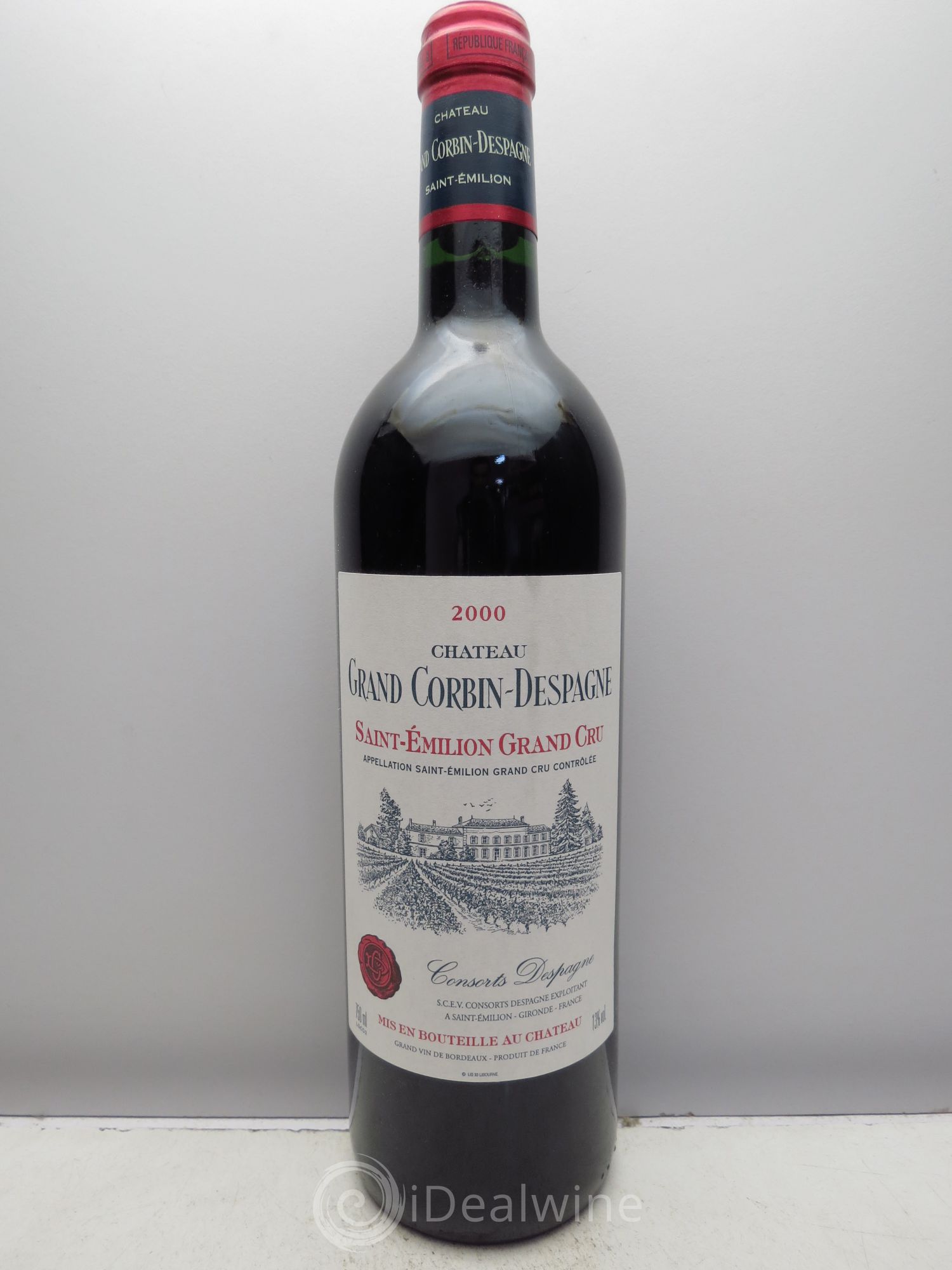 Château Grand Corbin Despagne Grand Cru Classé 2000 - Lot de 1 bouteille - 0