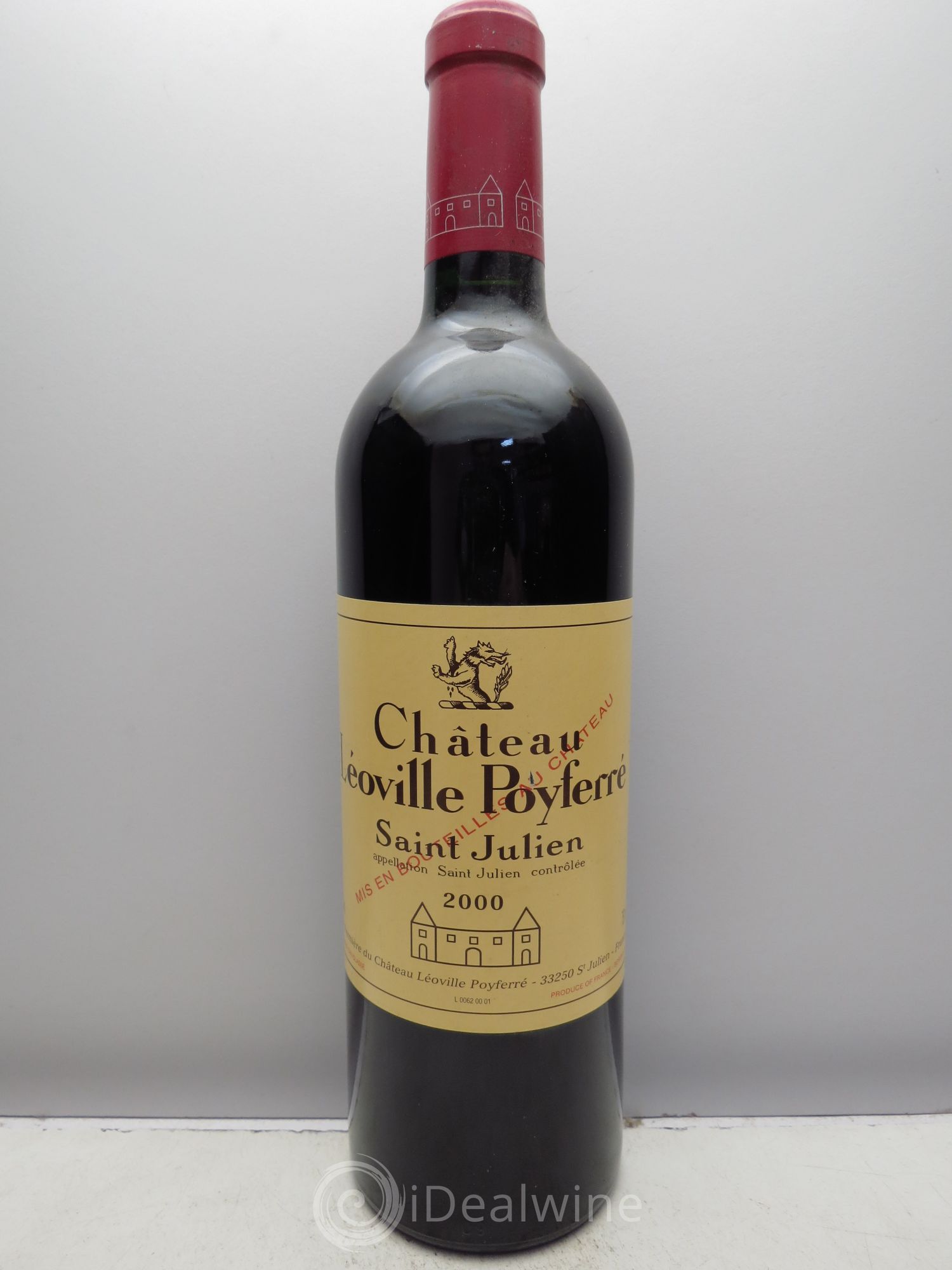 Château Léoville Poyferré 2ème Grand Cru Classé 2000 - Lot de 1 bouteille - 0