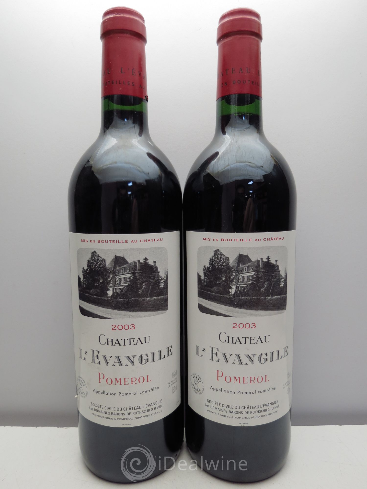 Château l' Évangile 2003 - Lot de 2 bouteilles - 0