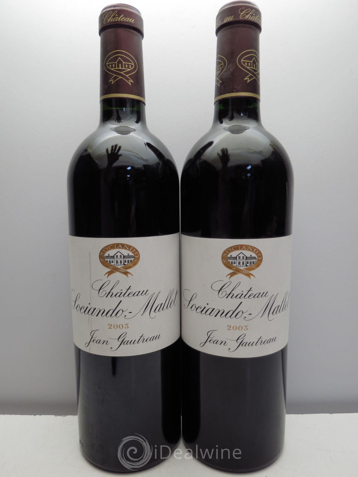 Château Sociando Mallet 2003 - Lot de 2 bouteilles - 0