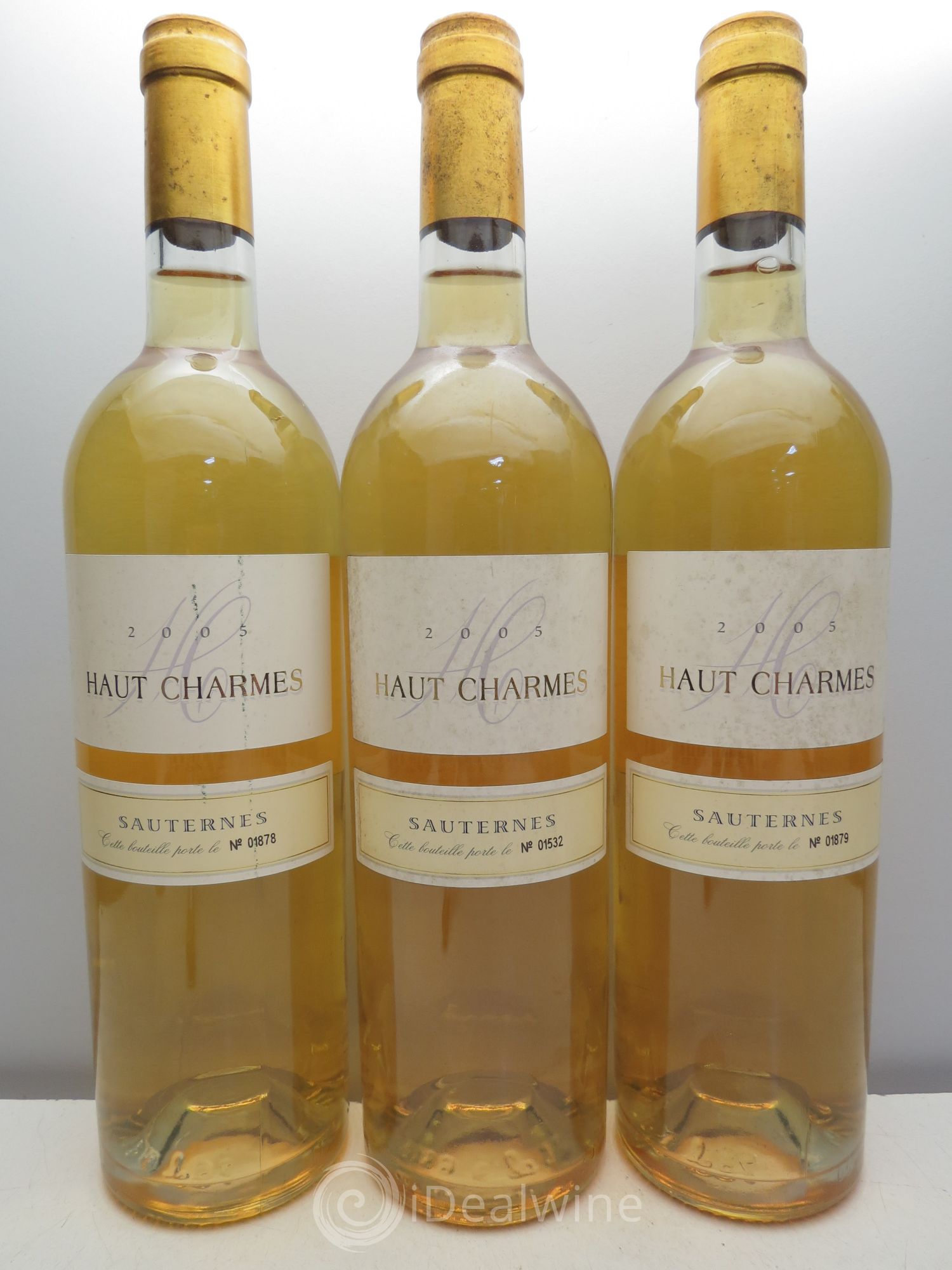 Sauternes Haut Charmes 2005 - Lotto di 3 bottiglie - 0