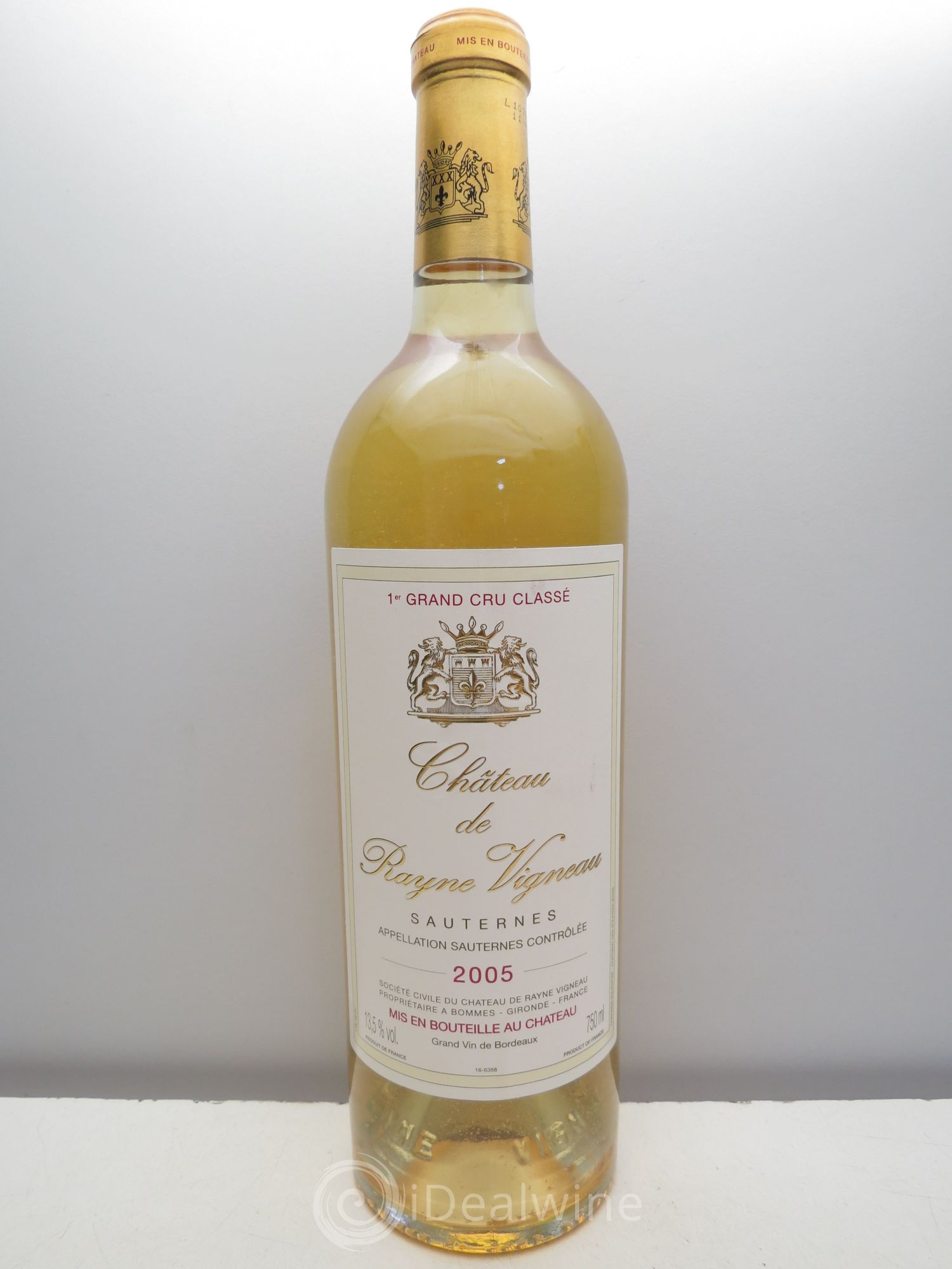 Château de Rayne Vigneau 1er Grand Cru Classé 2005 - Lotto di 1 bottiglia - 0