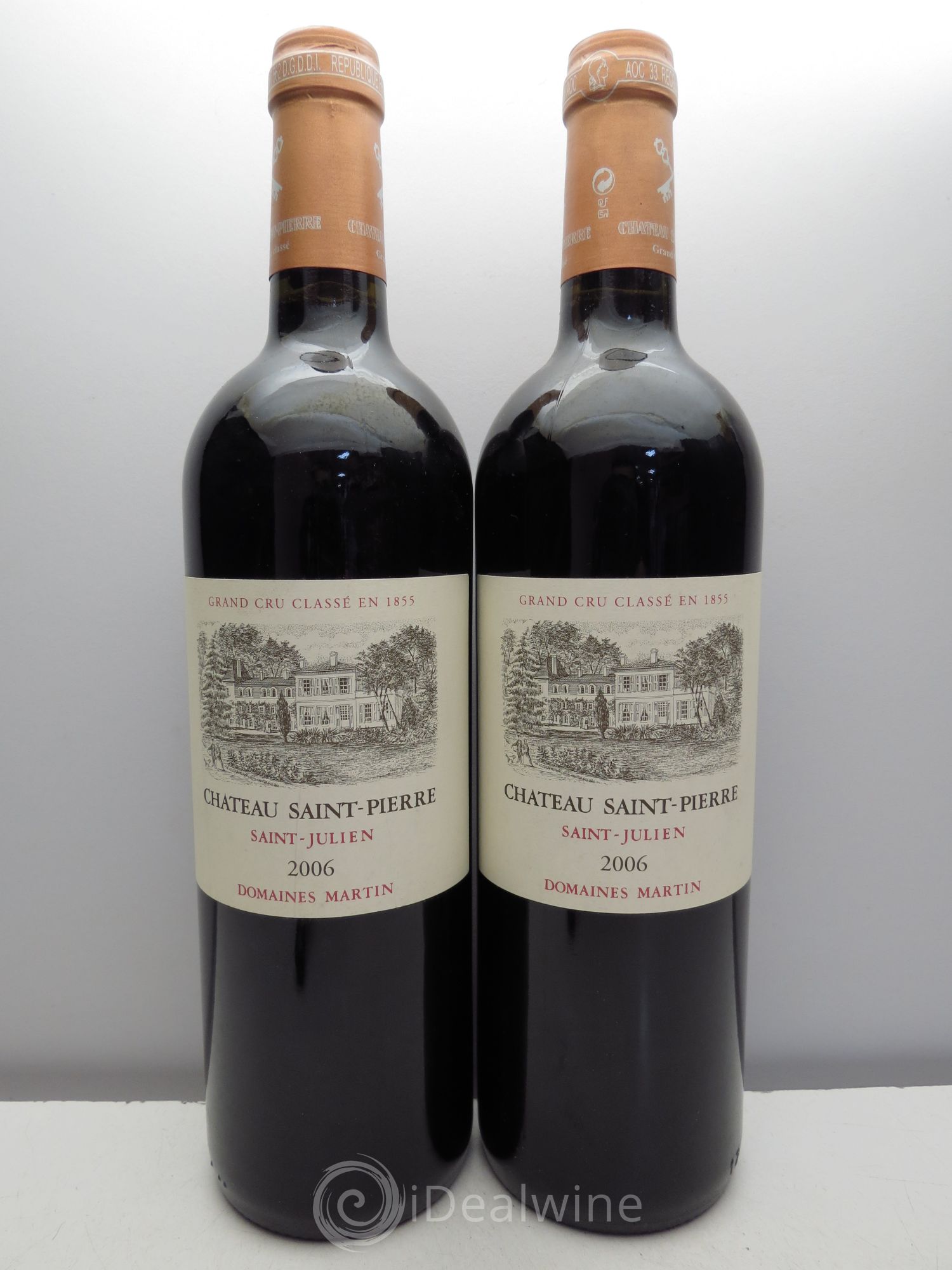 Château Saint-Pierre 4ème Grand Cru Classé 2006 - Lot de 2 bouteilles - 0