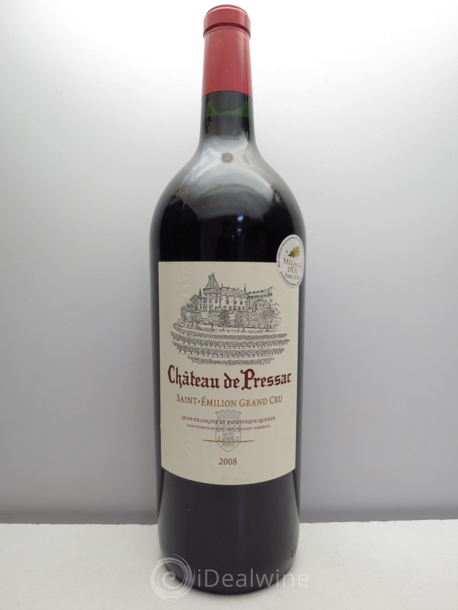 Château de Pressac Grand Cru Classé 2008 - Lot de 1 magnum - 0