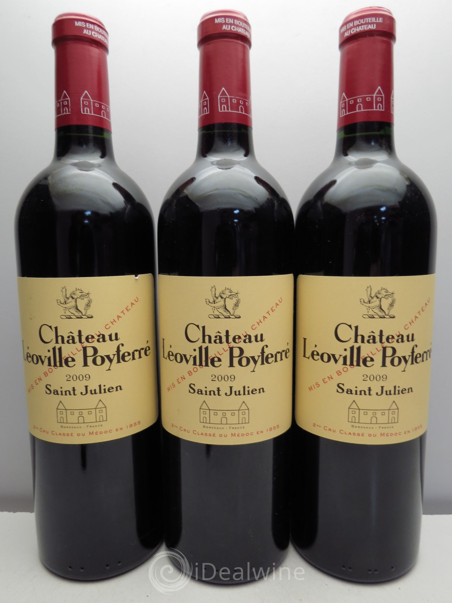 Château Léoville Poyferré 2ème Grand Cru Classé 2009 - Lot de 3 bouteilles - 0