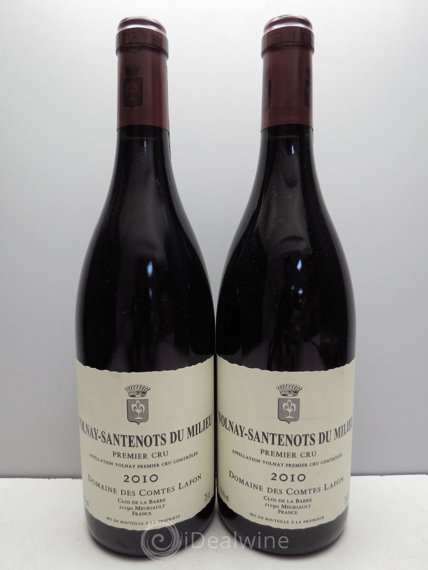 Volnay 1er Cru Santenots du Milieu Comtes Lafon (Domaine des) 2010 - Lot de 2 bouteilles - 0