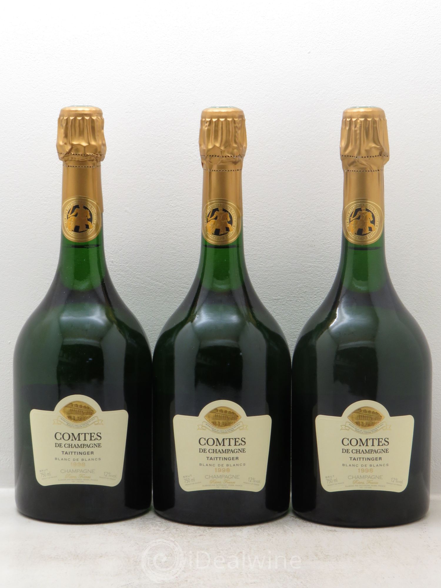 Comtes de Champagne Taittinger 1998 - Lot de 3 bouteilles - 0