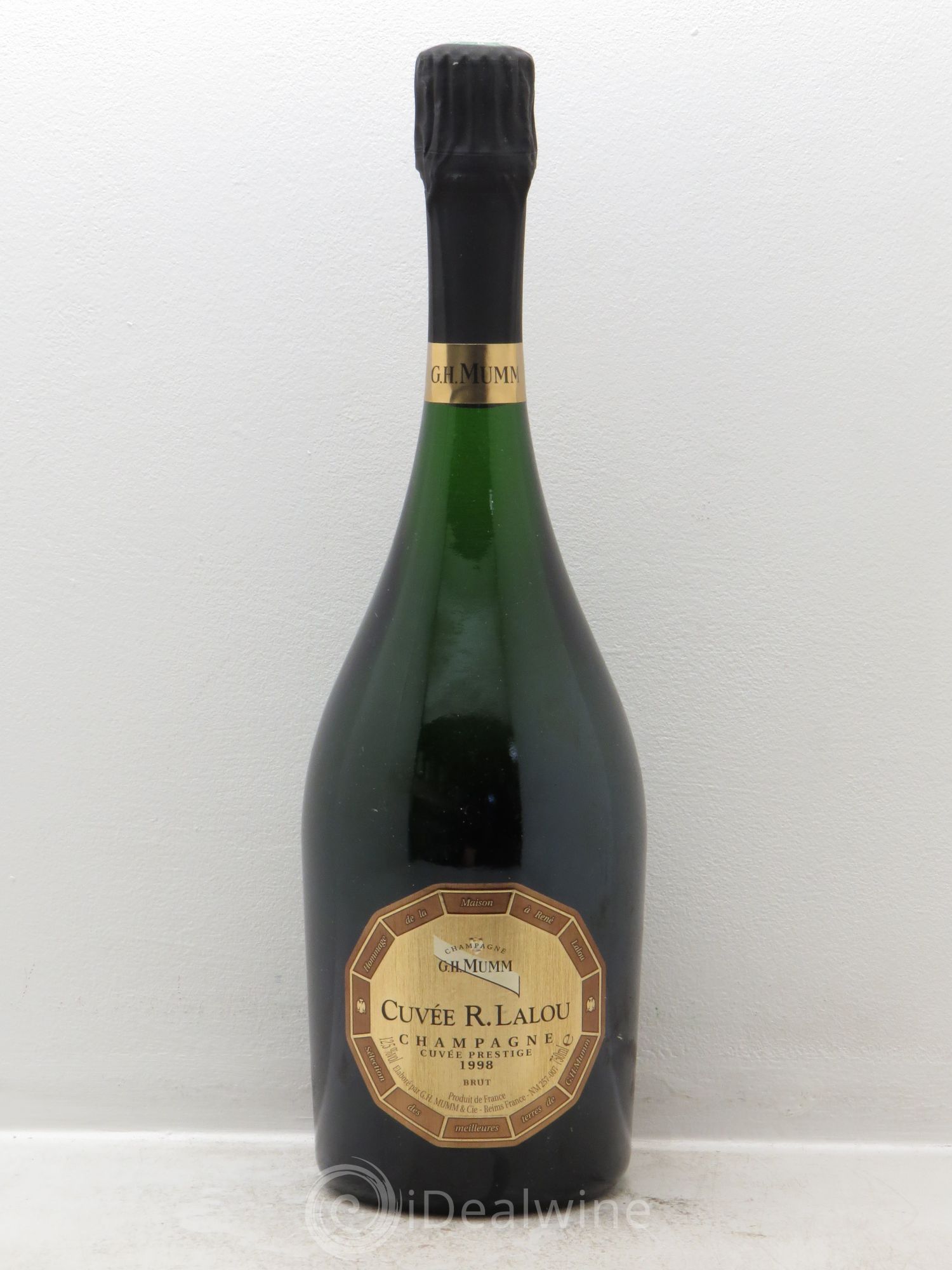 René Lalou Mumm Cuvée Prestige 1998 - Lot de 1 bouteille - 0