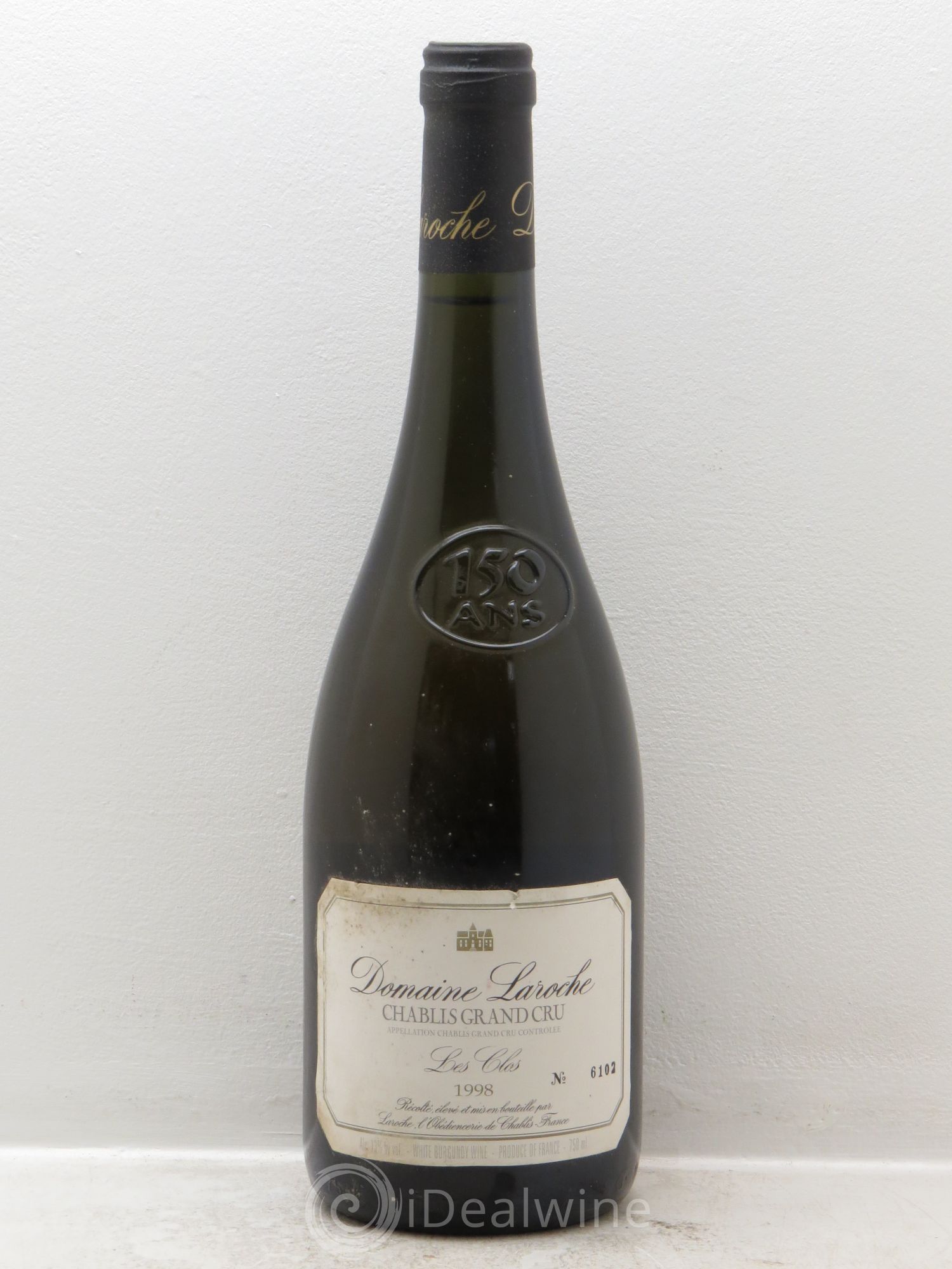 Chablis Grand Cru Les Clos Domaine Laroche 1998 - Lot de 1 bouteille - 0